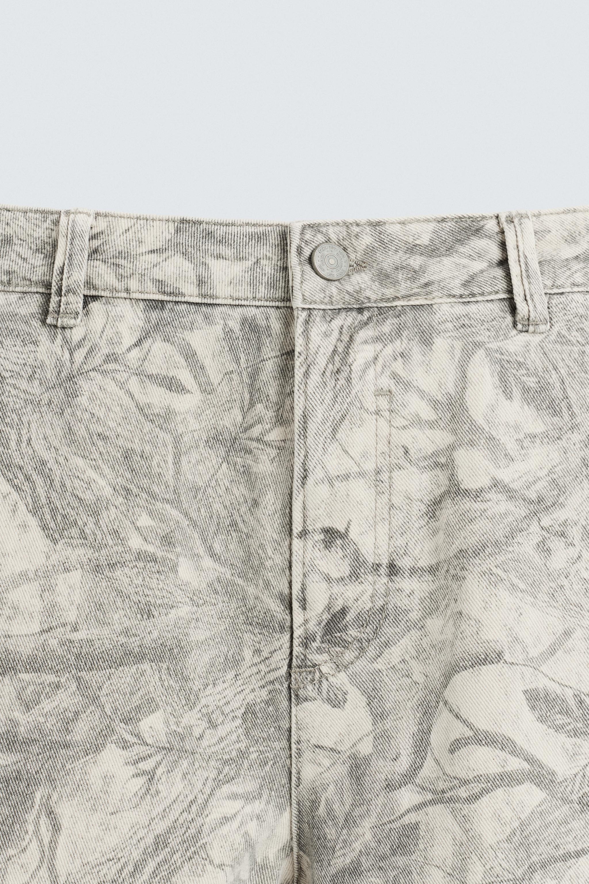 ABSTRACT PRINT CARPENTER PANTS