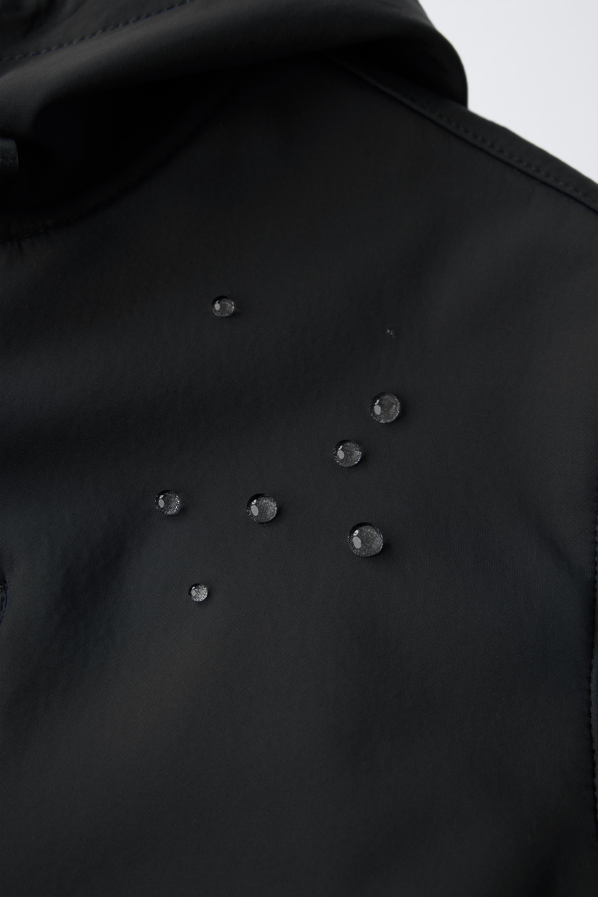 WATER REPELLENT HOODED LINED TECHNICAL JACKET