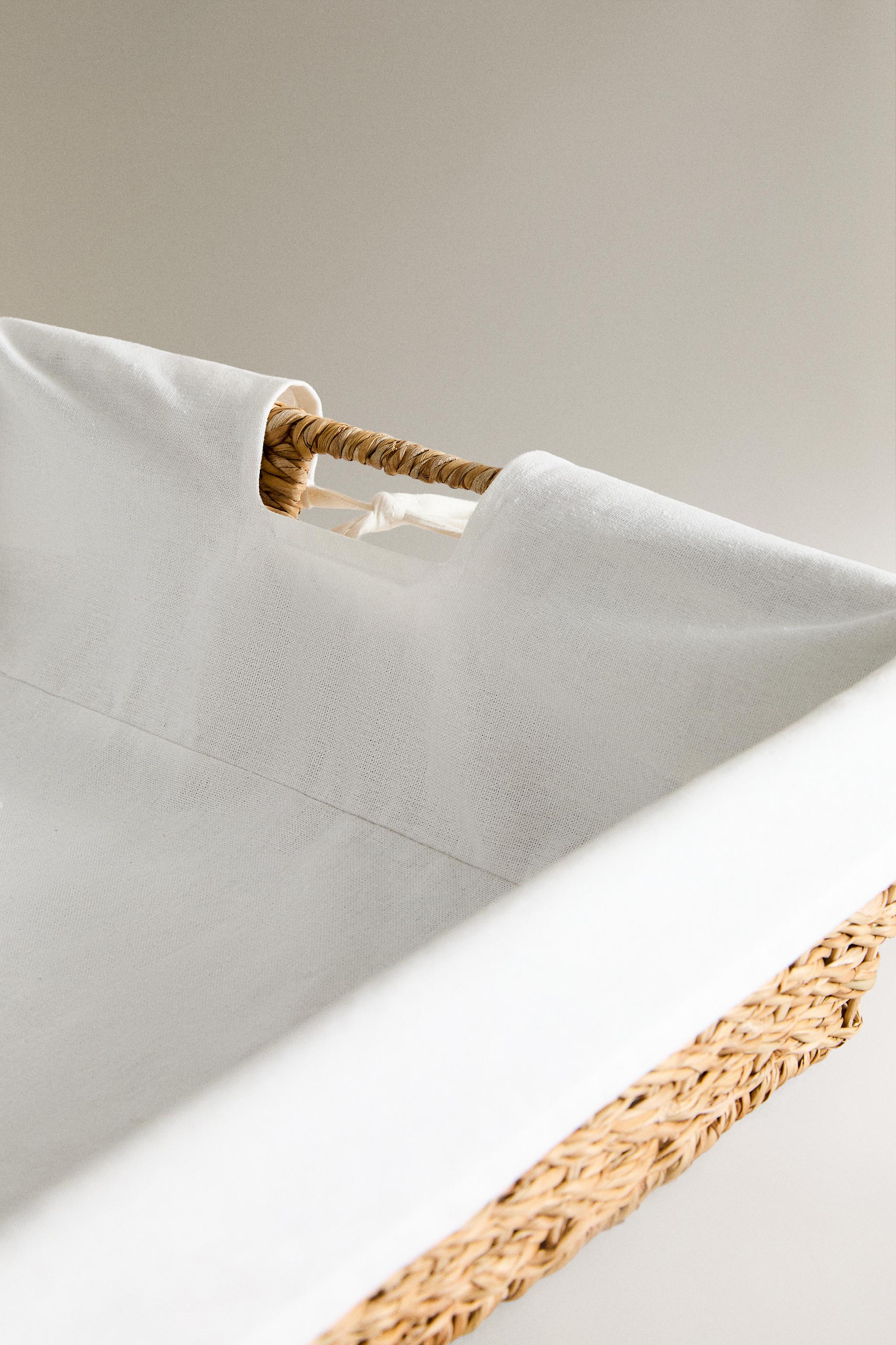 IRON BASKET WITH FABRIC LINING