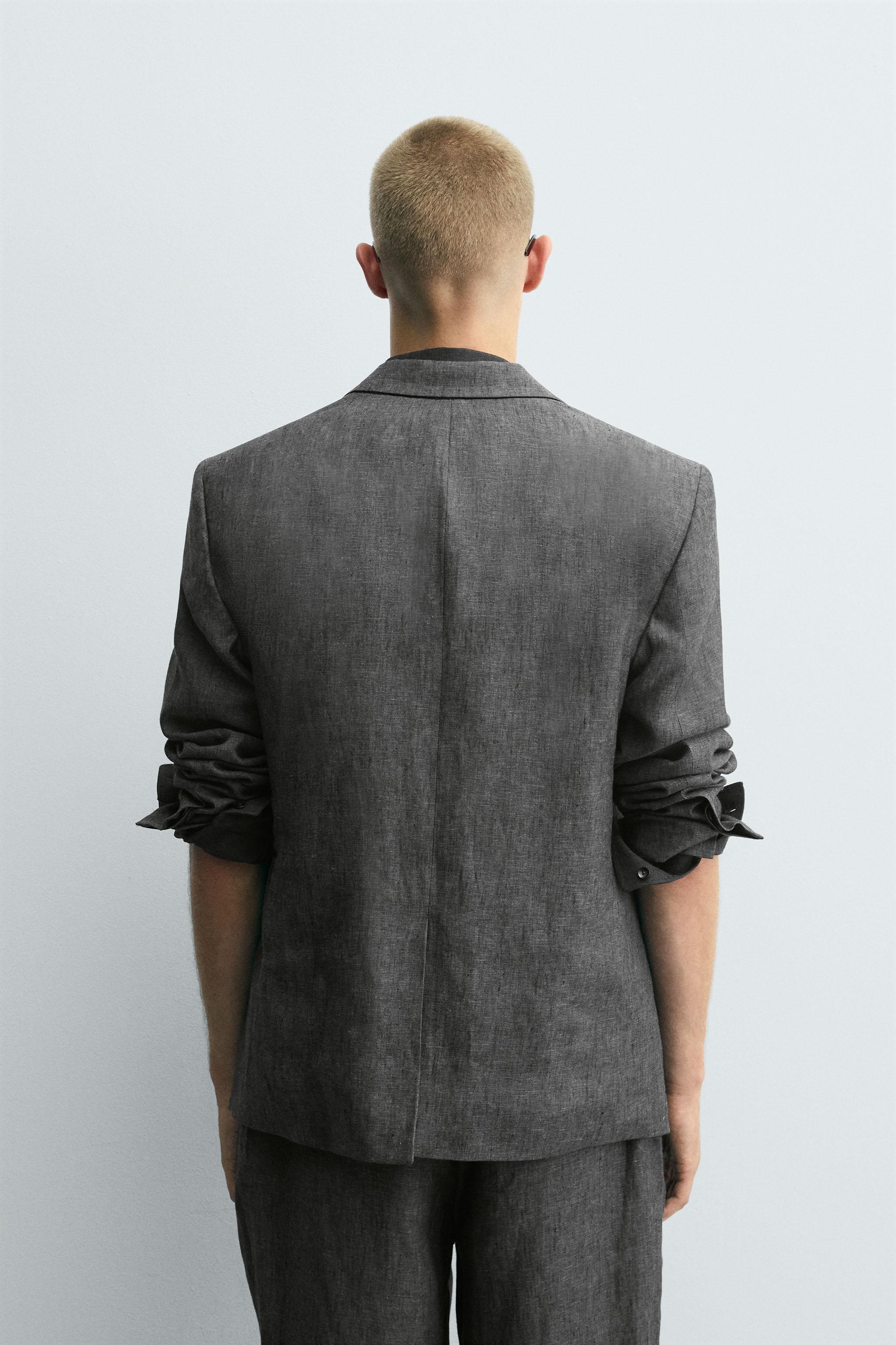 100% LINEN SUIT BLAZER