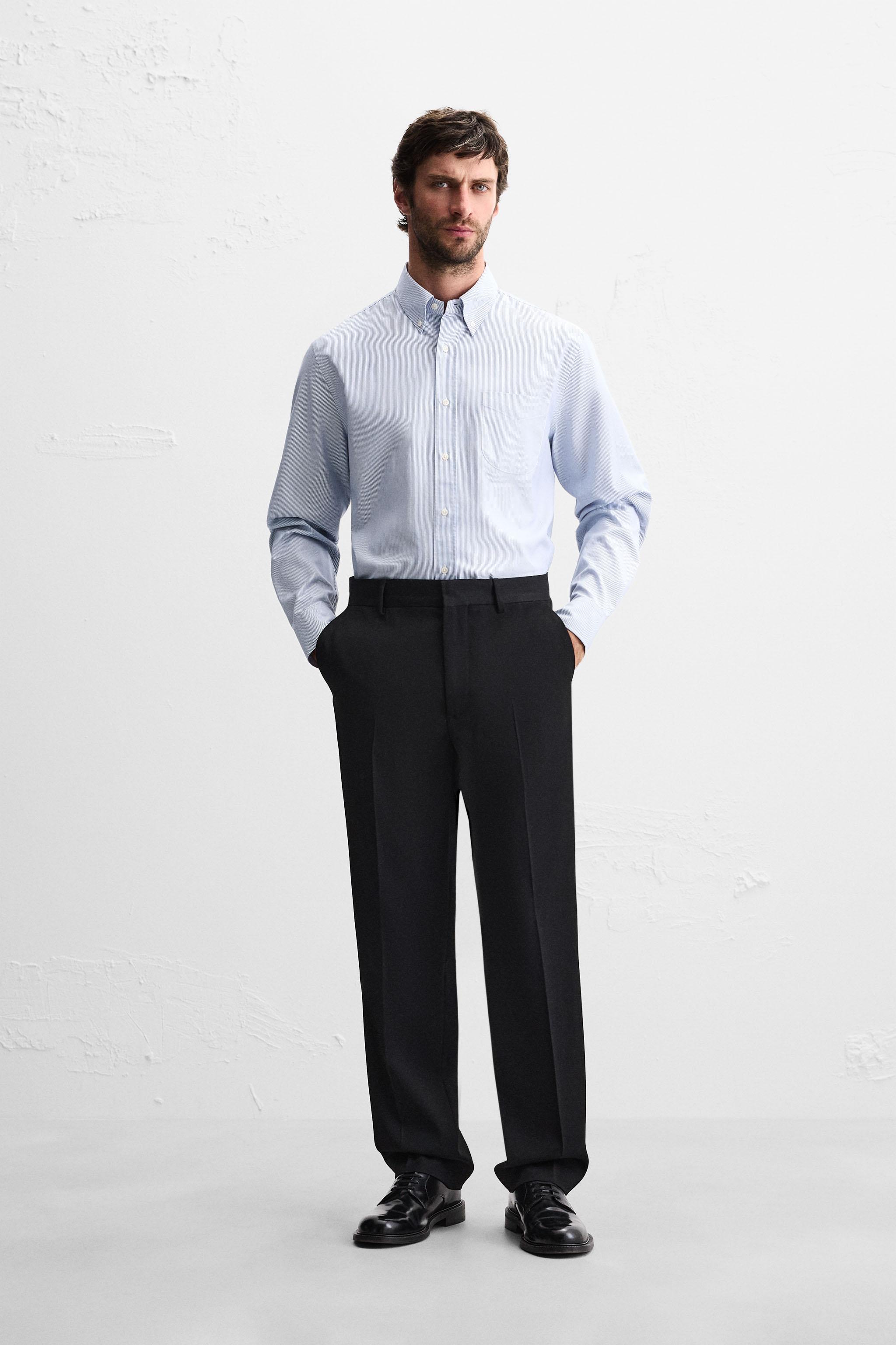 TEXTURED STRIPED SHIRT