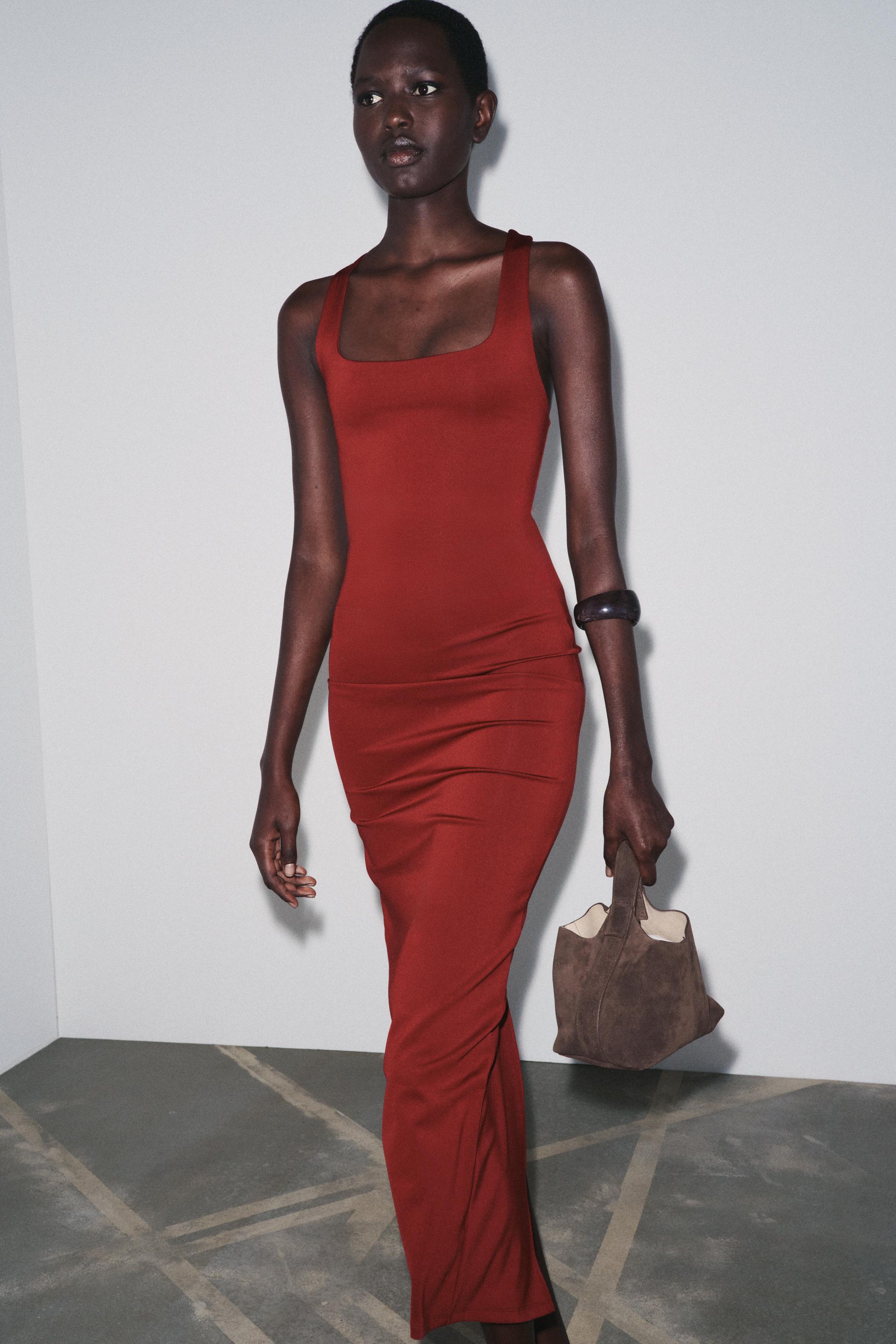 LONG POLYAMIDE DRESS