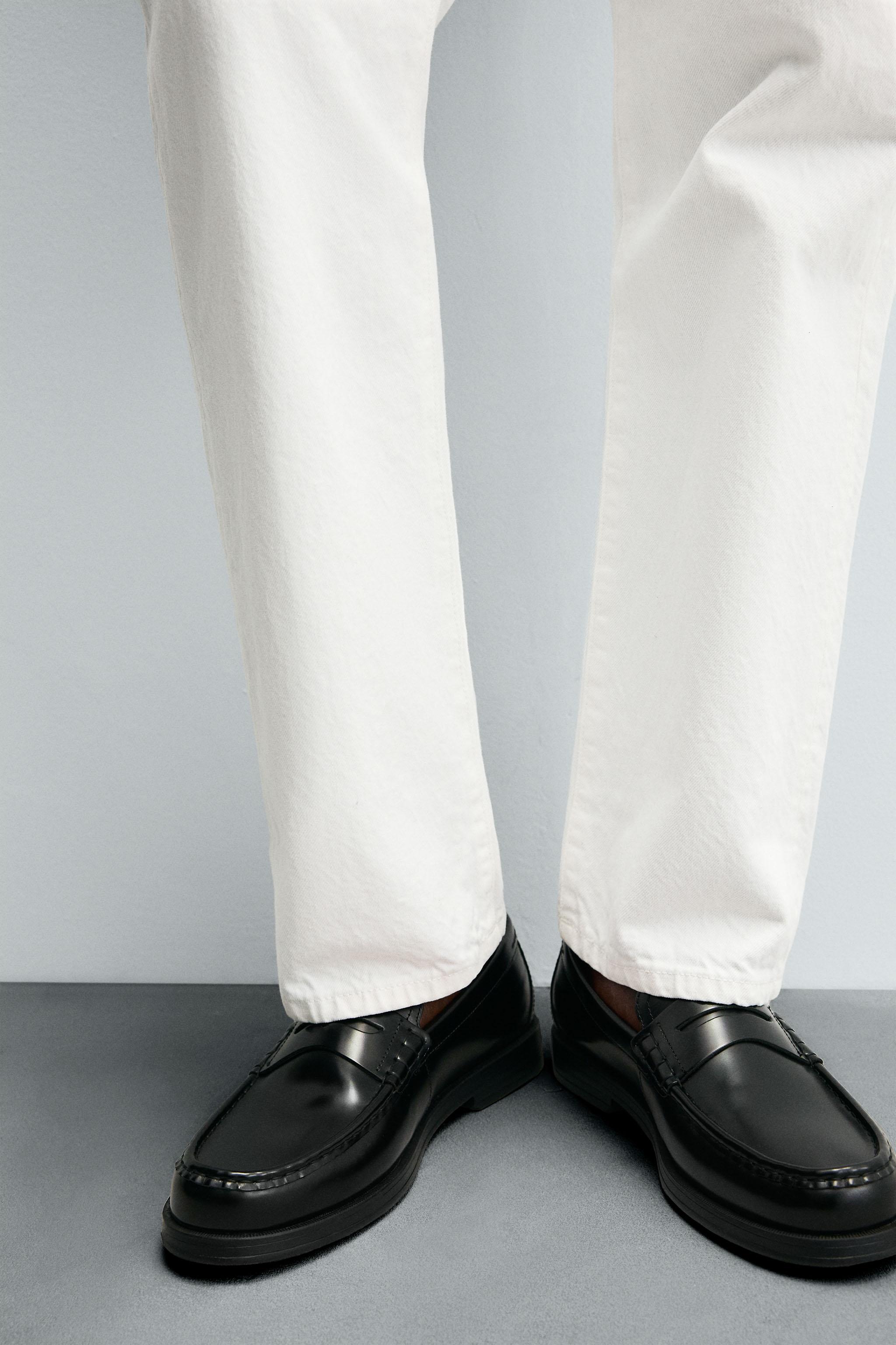 LEATHER PENNY LOAFERS