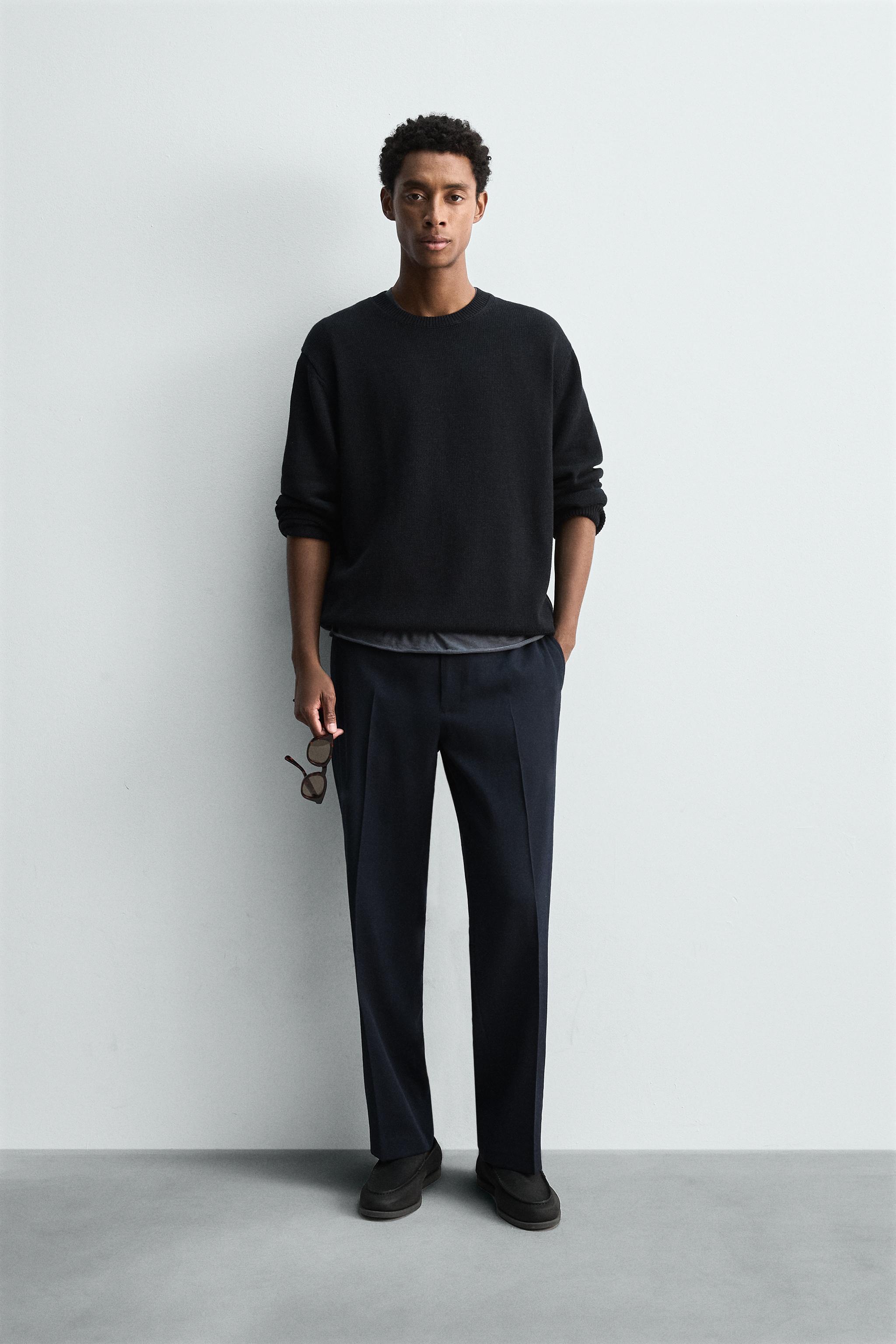 REGULAR FIT 100% WOOL PANTS