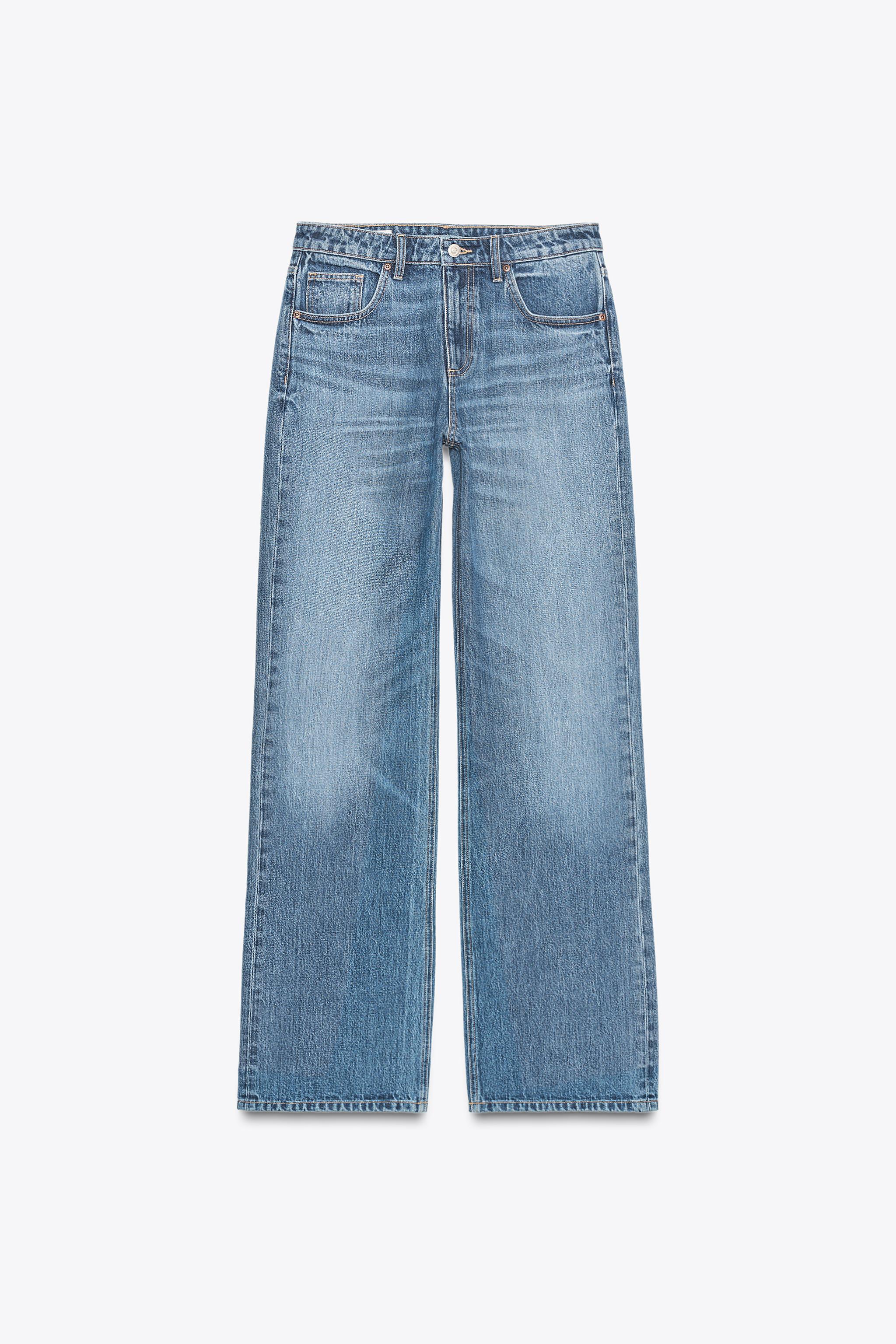 TRF MID-RISE WIDE LEG JEANS