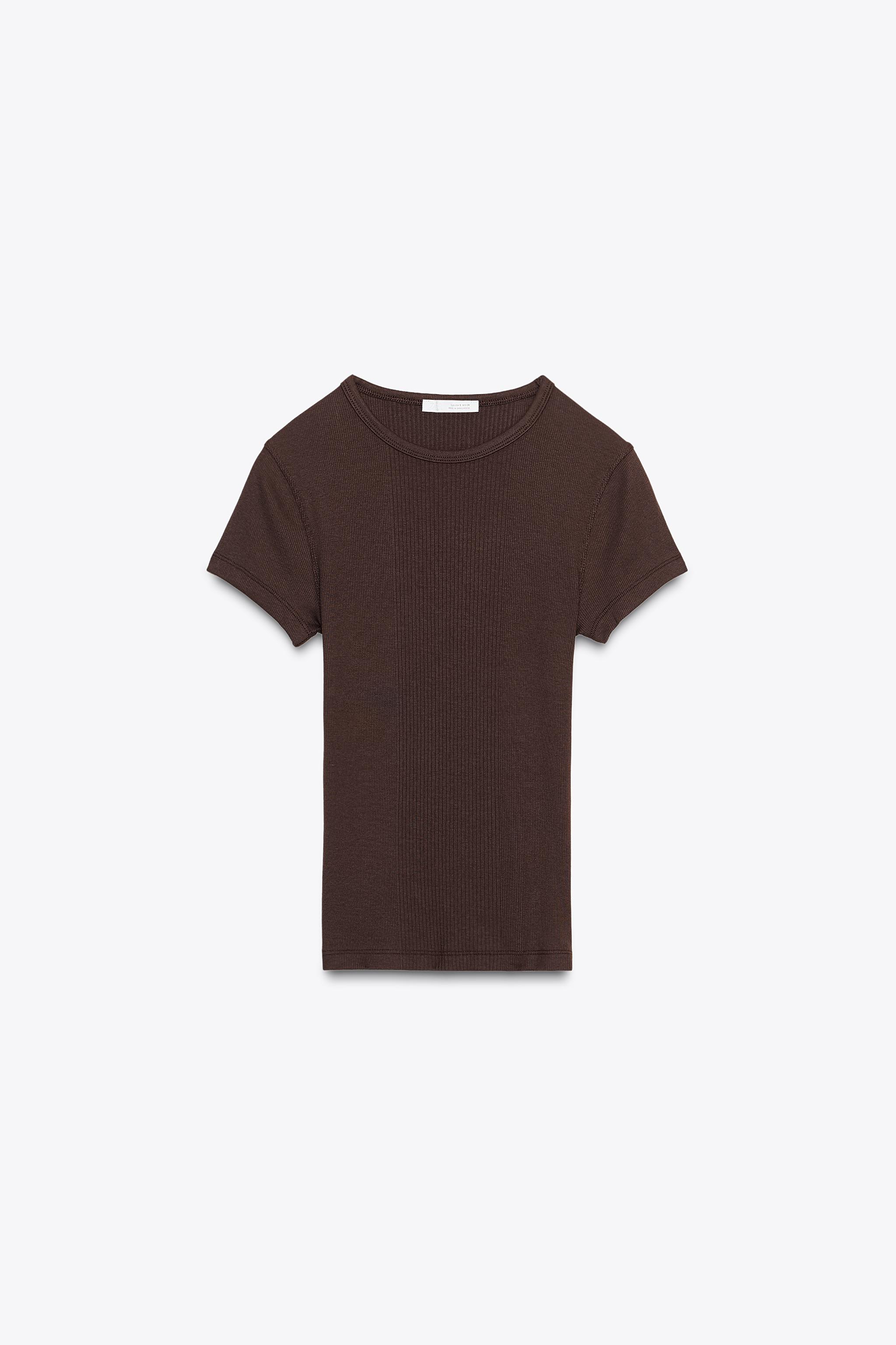 RIBBED SHORT SLEEVE T-SHIRT