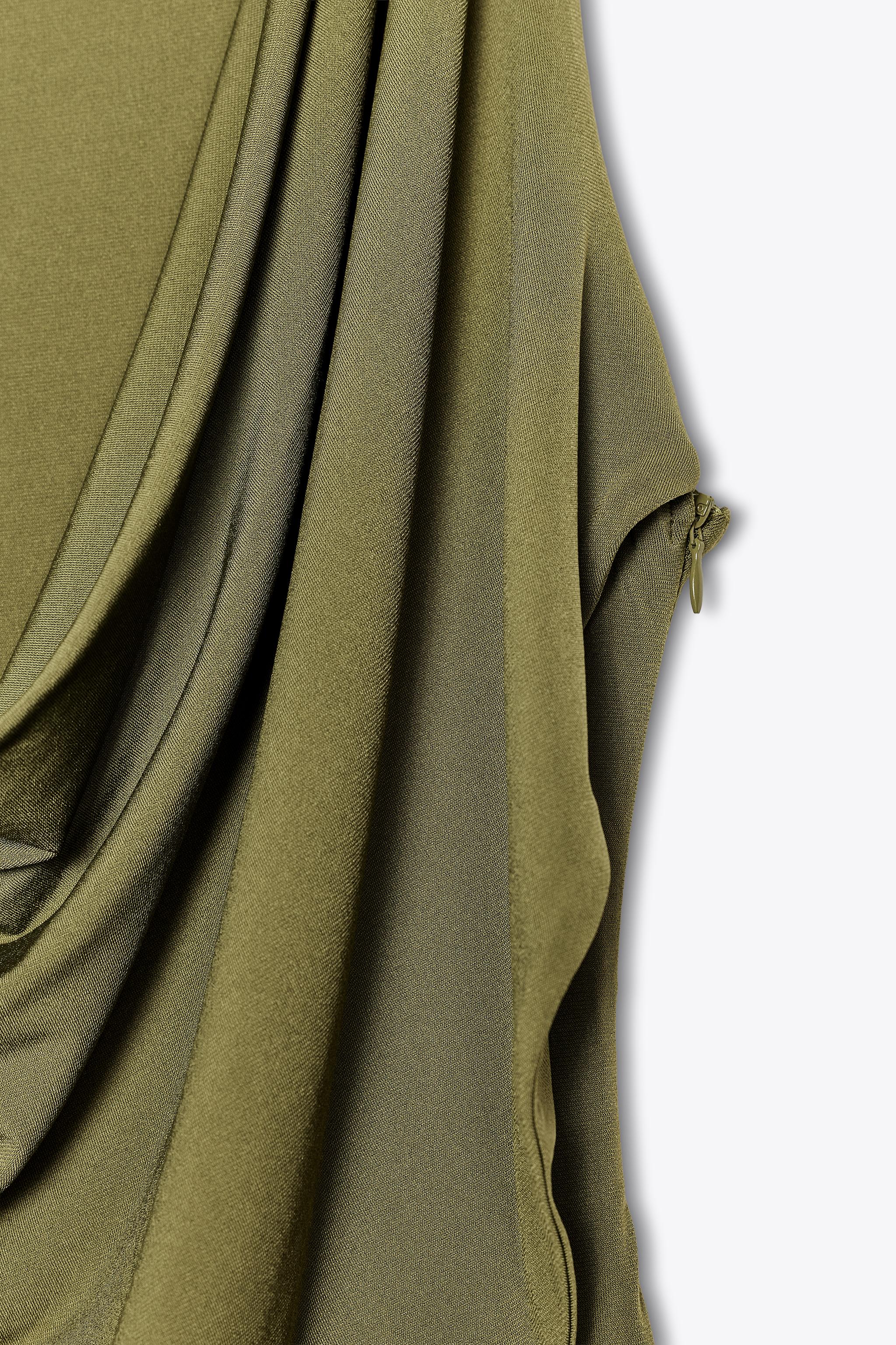 DRAPED COMBINATION DRESS