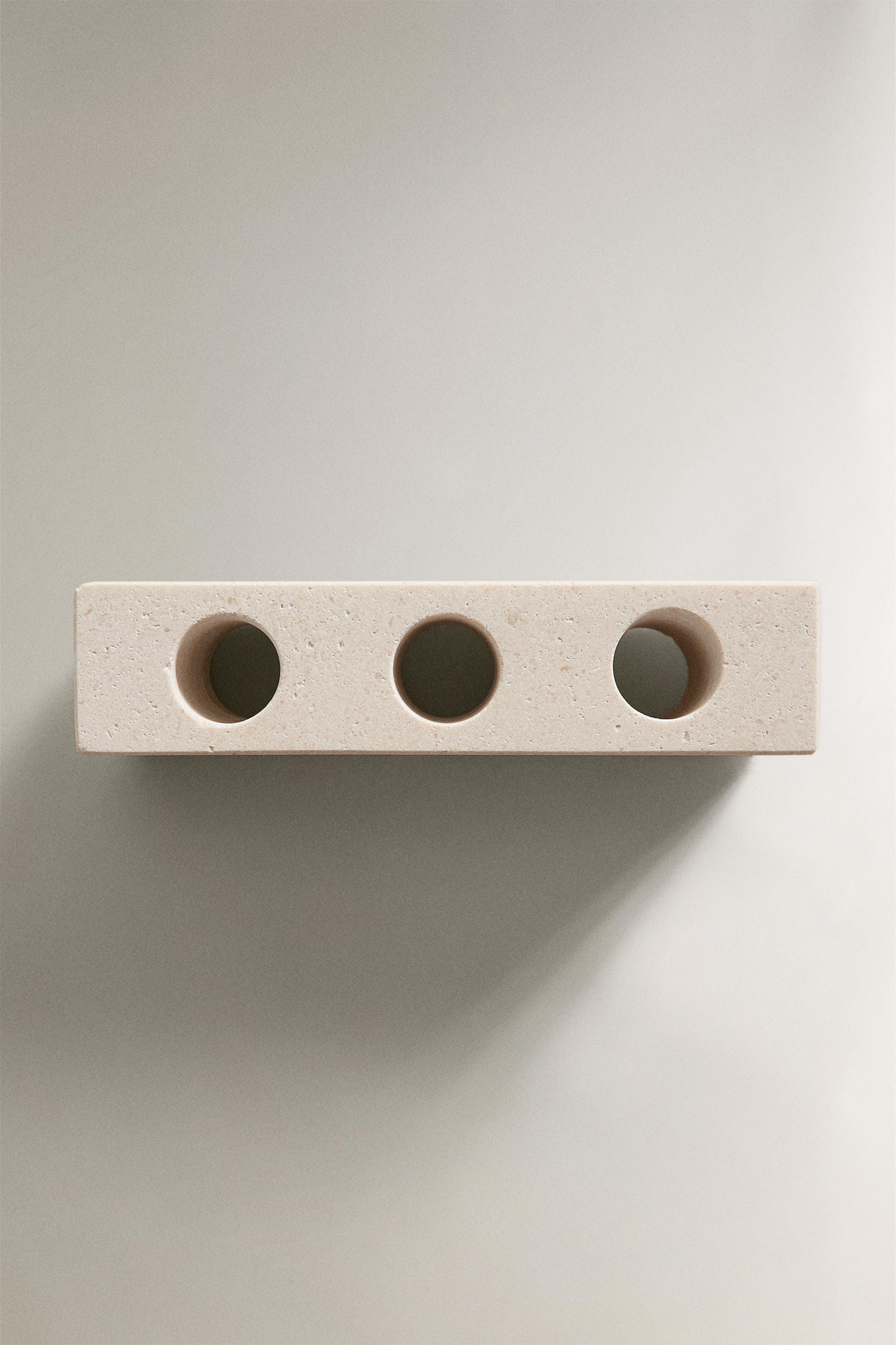 WHITE MARBLE TOOTHBRUSH HOLDER