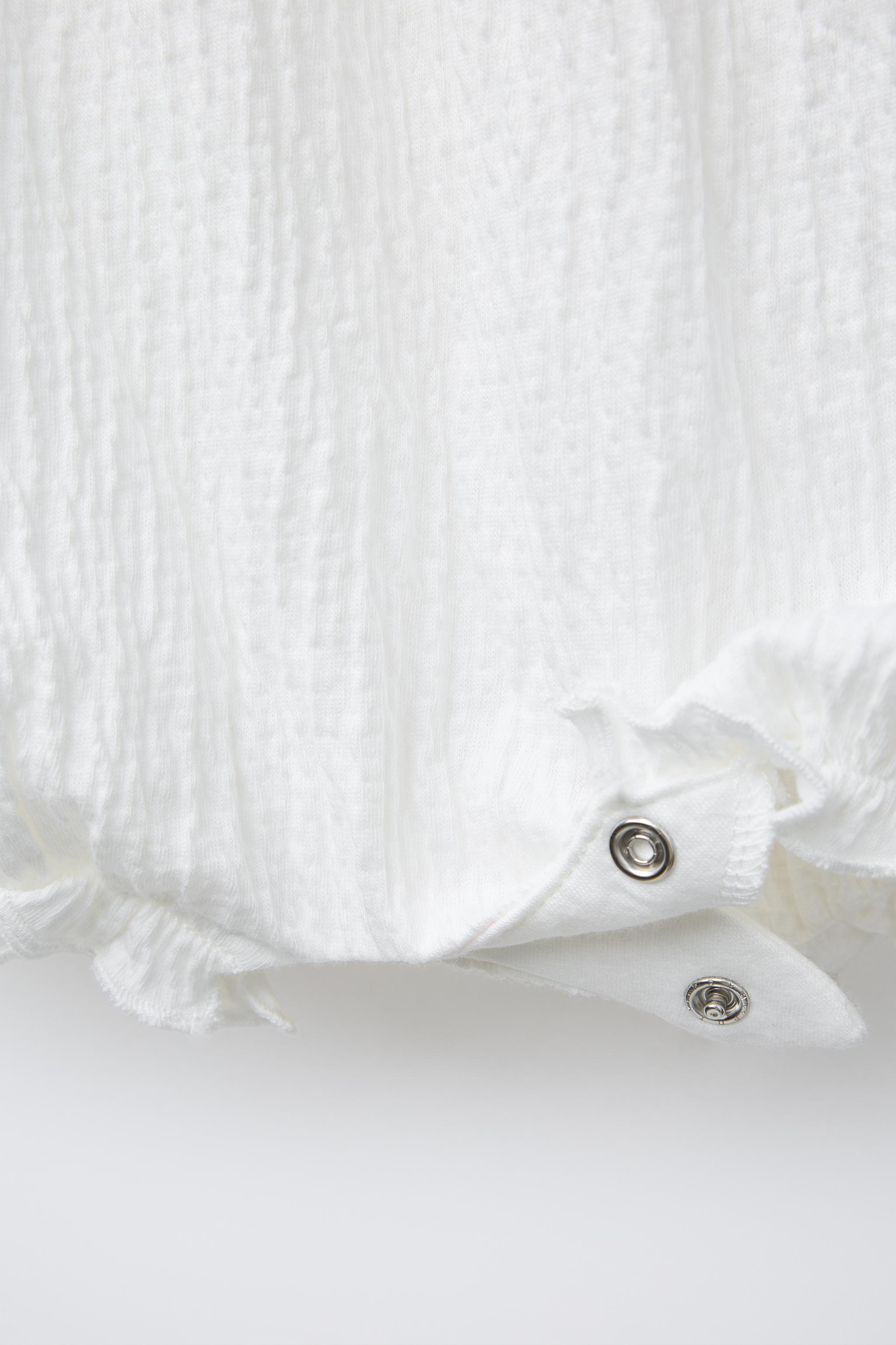 SWISS EMBROIDERED TEXTURED ROMPER