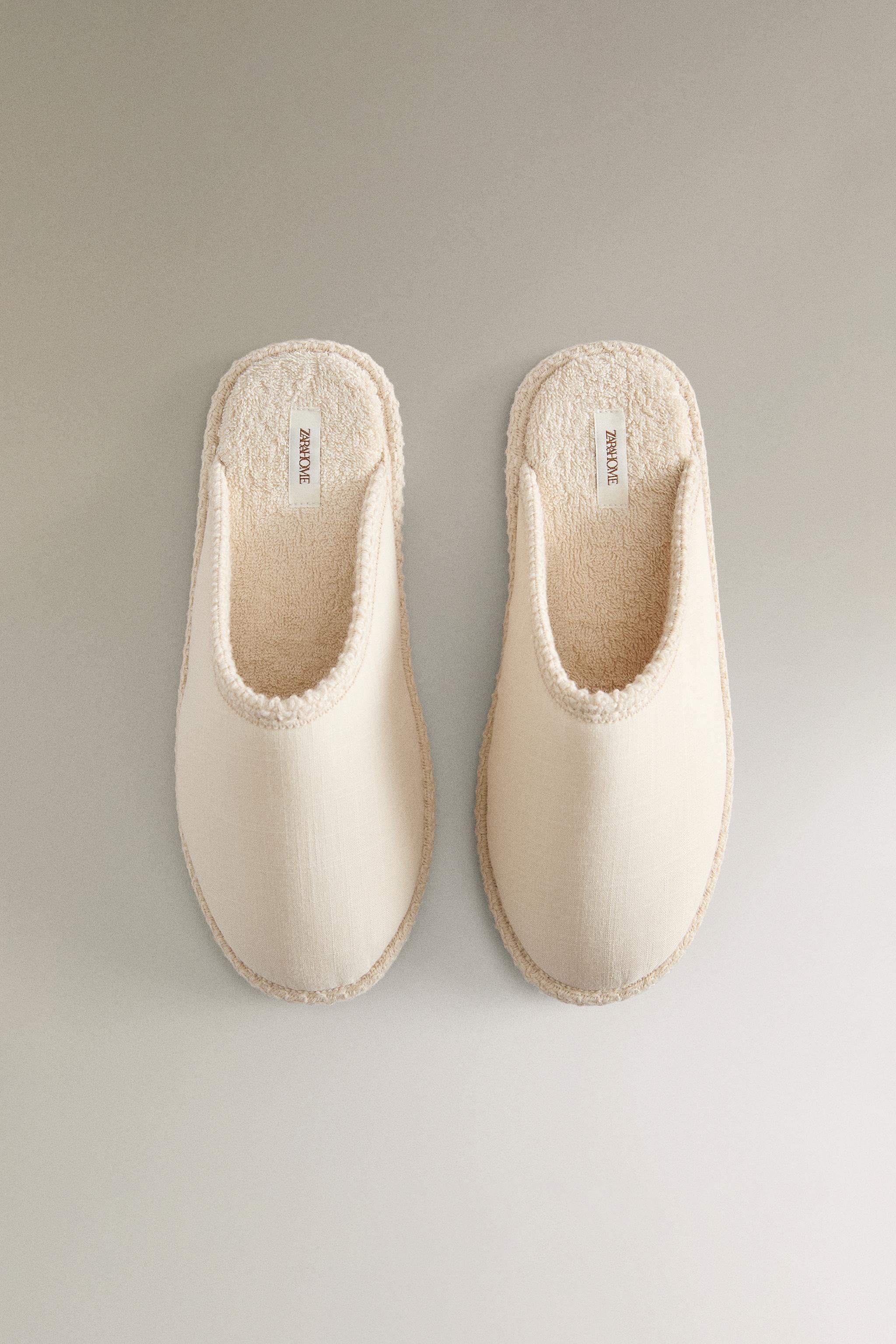 COTTON MULE SLIPPERS