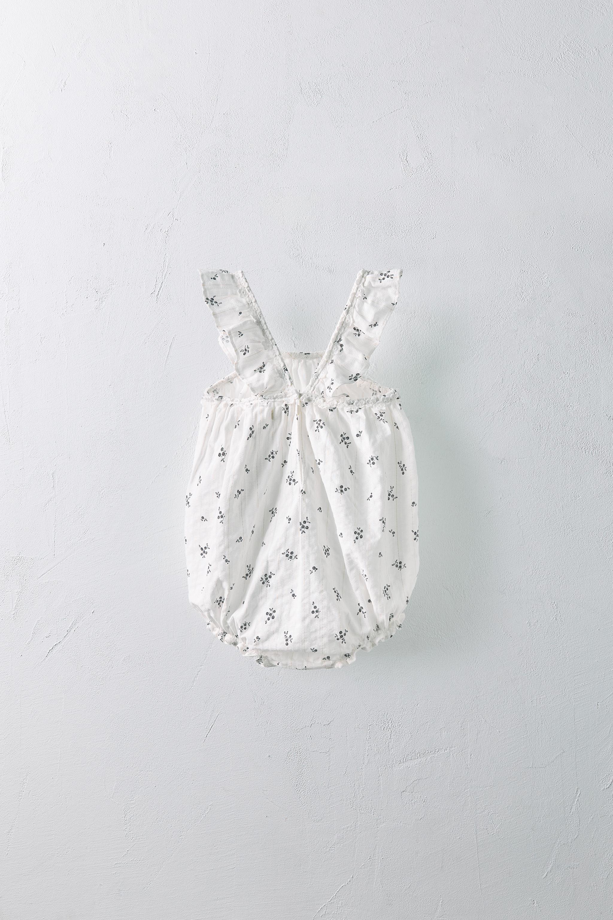 1-24 MONTHS/ SHINY FLORAL ROMPER LIMITED EDITION