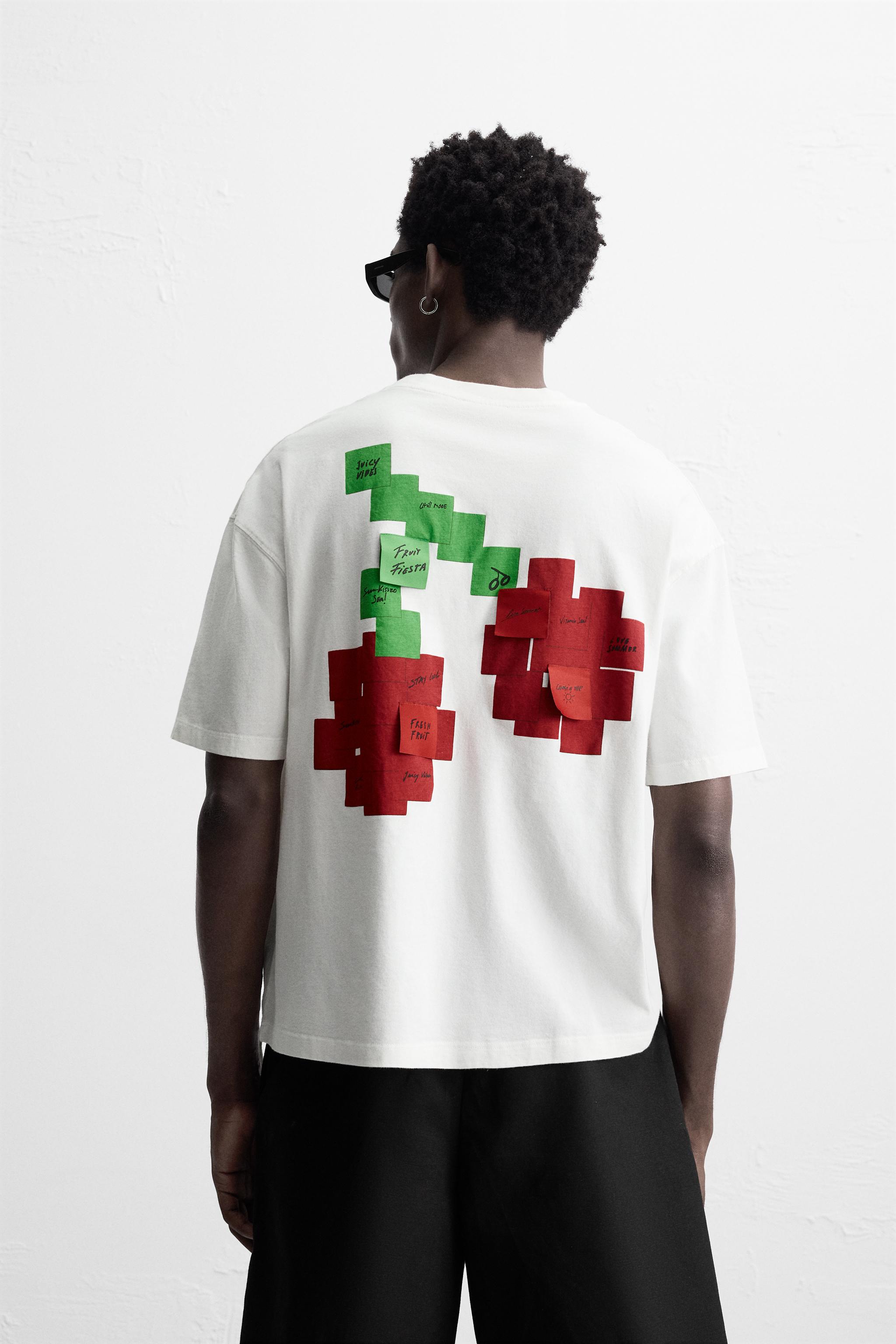 MUSICAL NOTE EMBROIDERED T-SHIRT