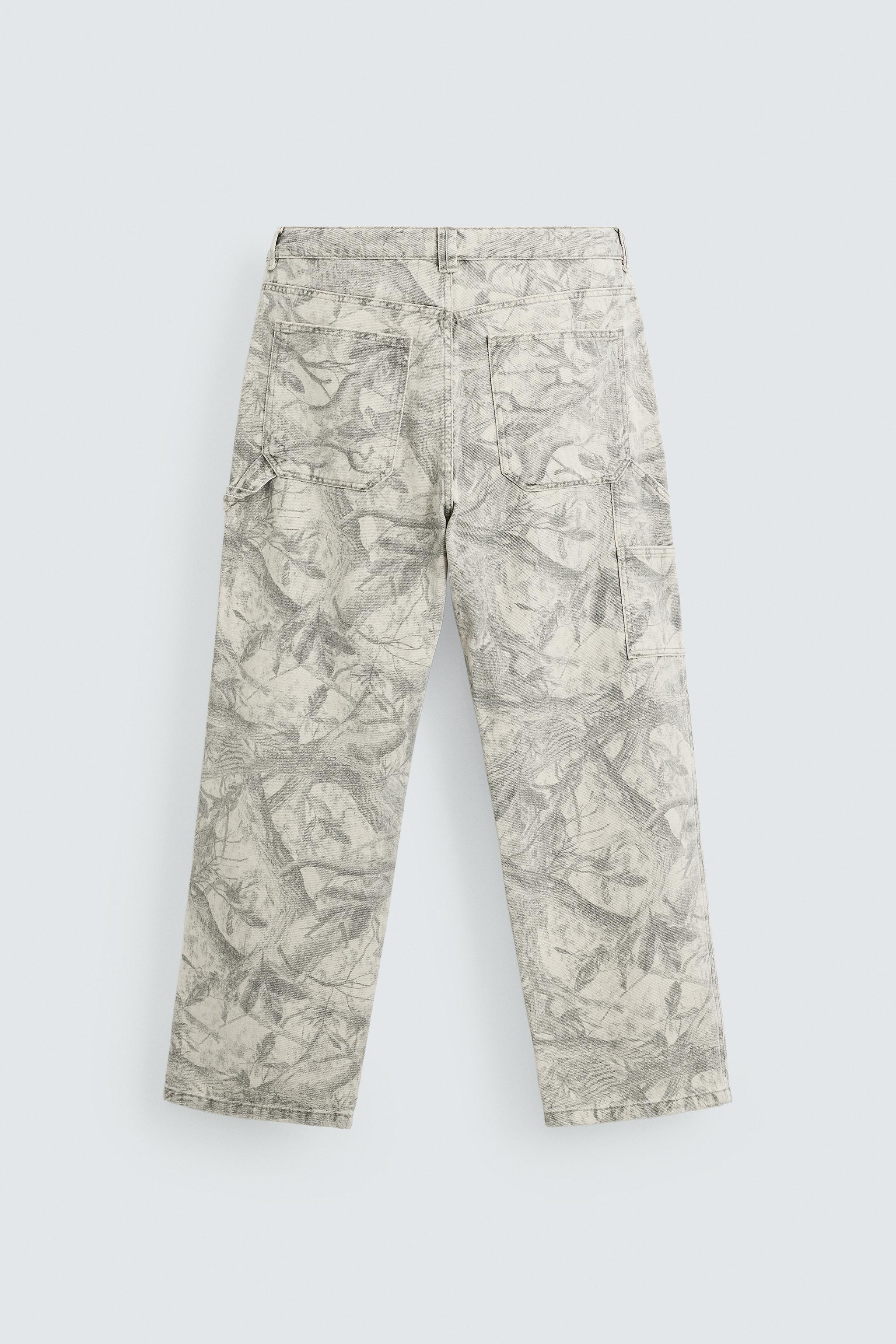 ABSTRACT PRINT CARPENTER PANTS