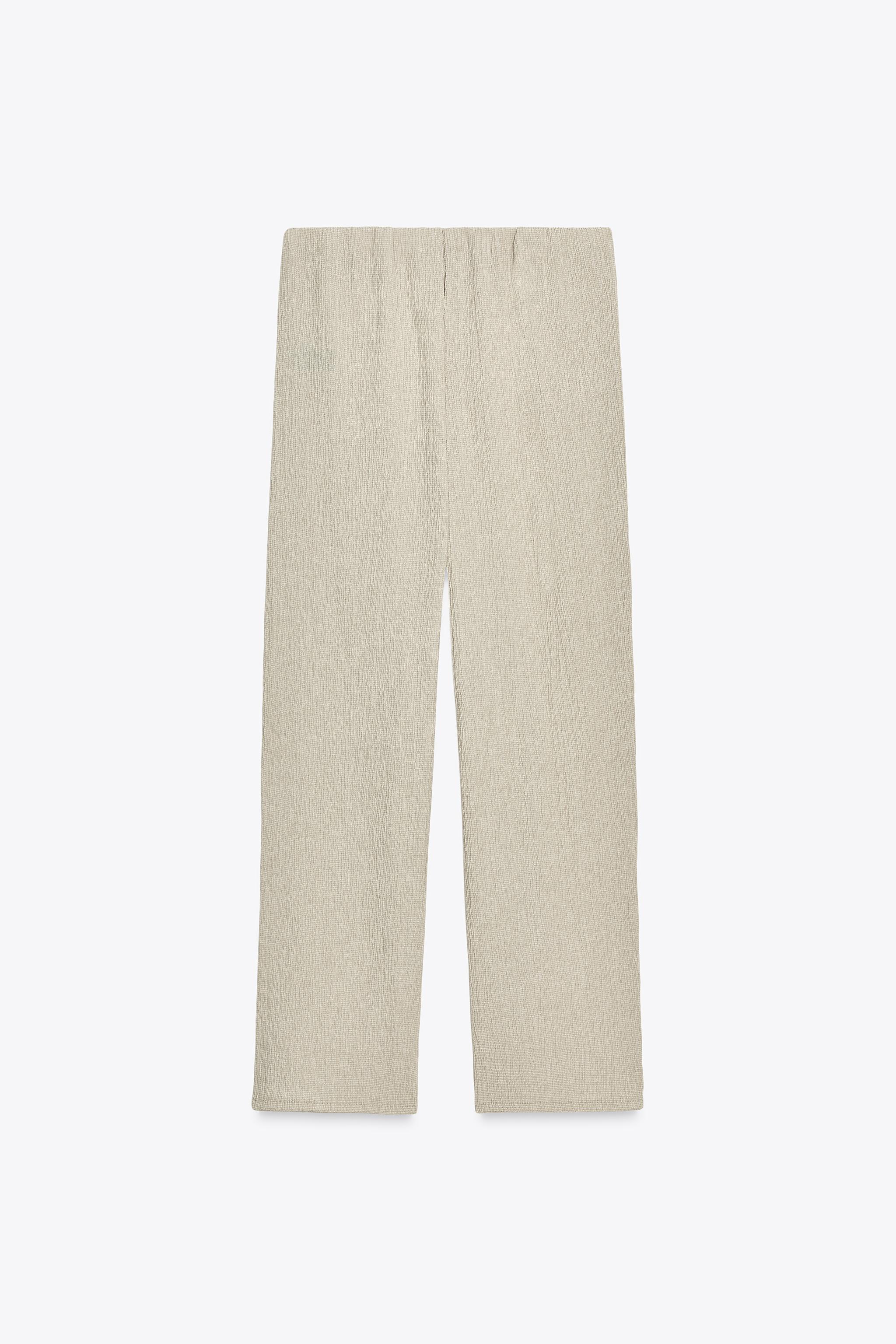 TEXTURED BAGGY PANTS