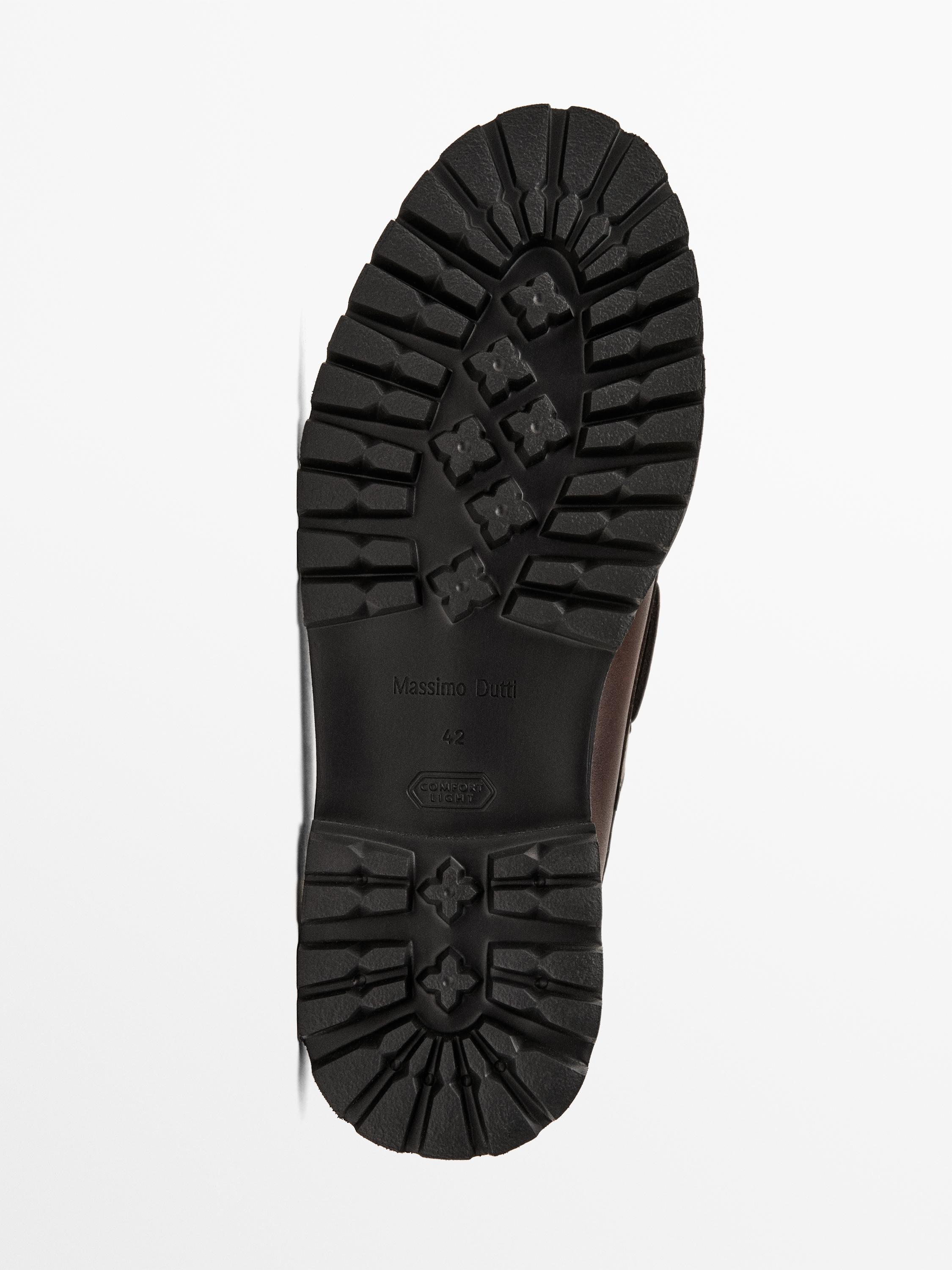 Nappa loafers with track sole