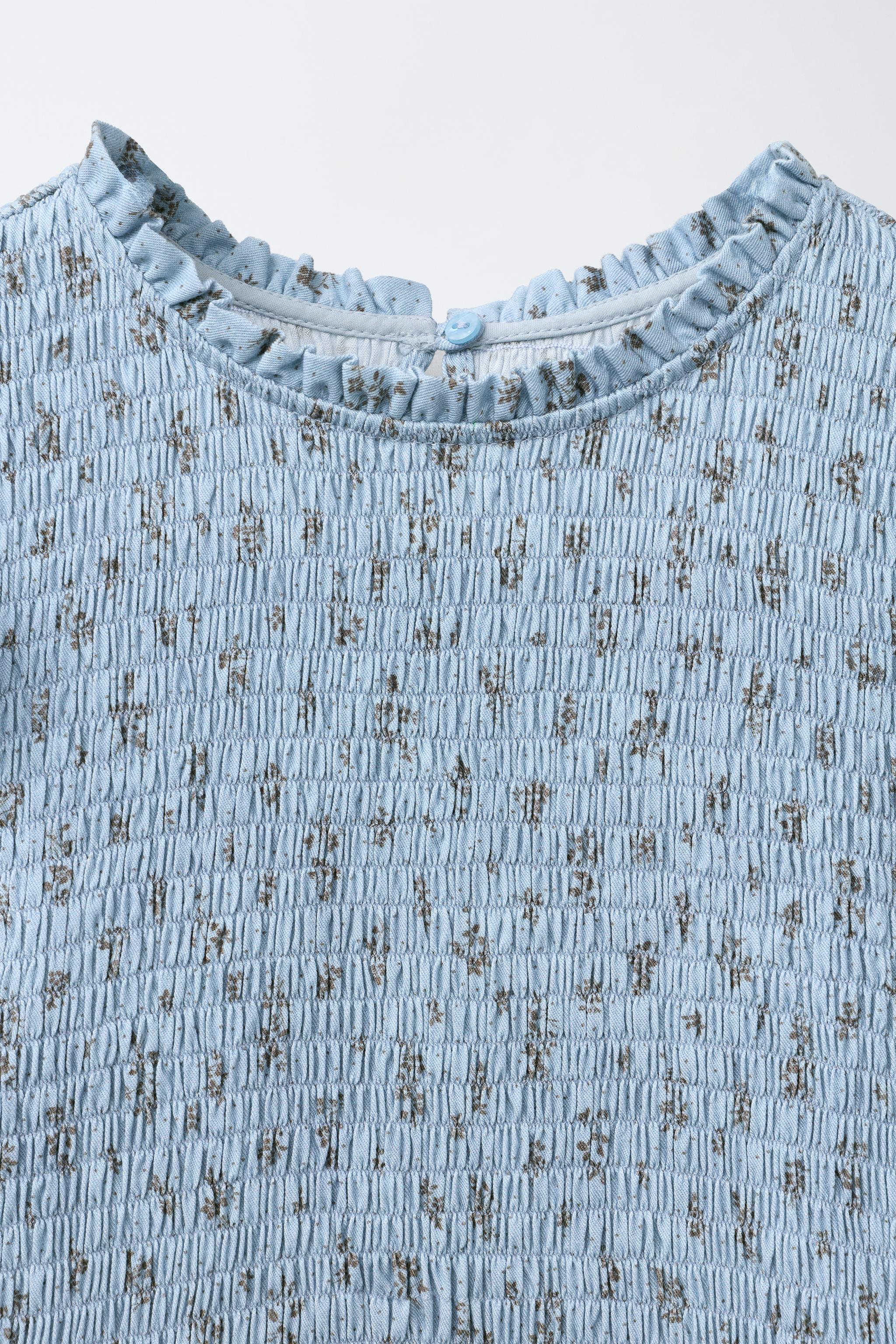 SMOCKED FLORAL DRESS