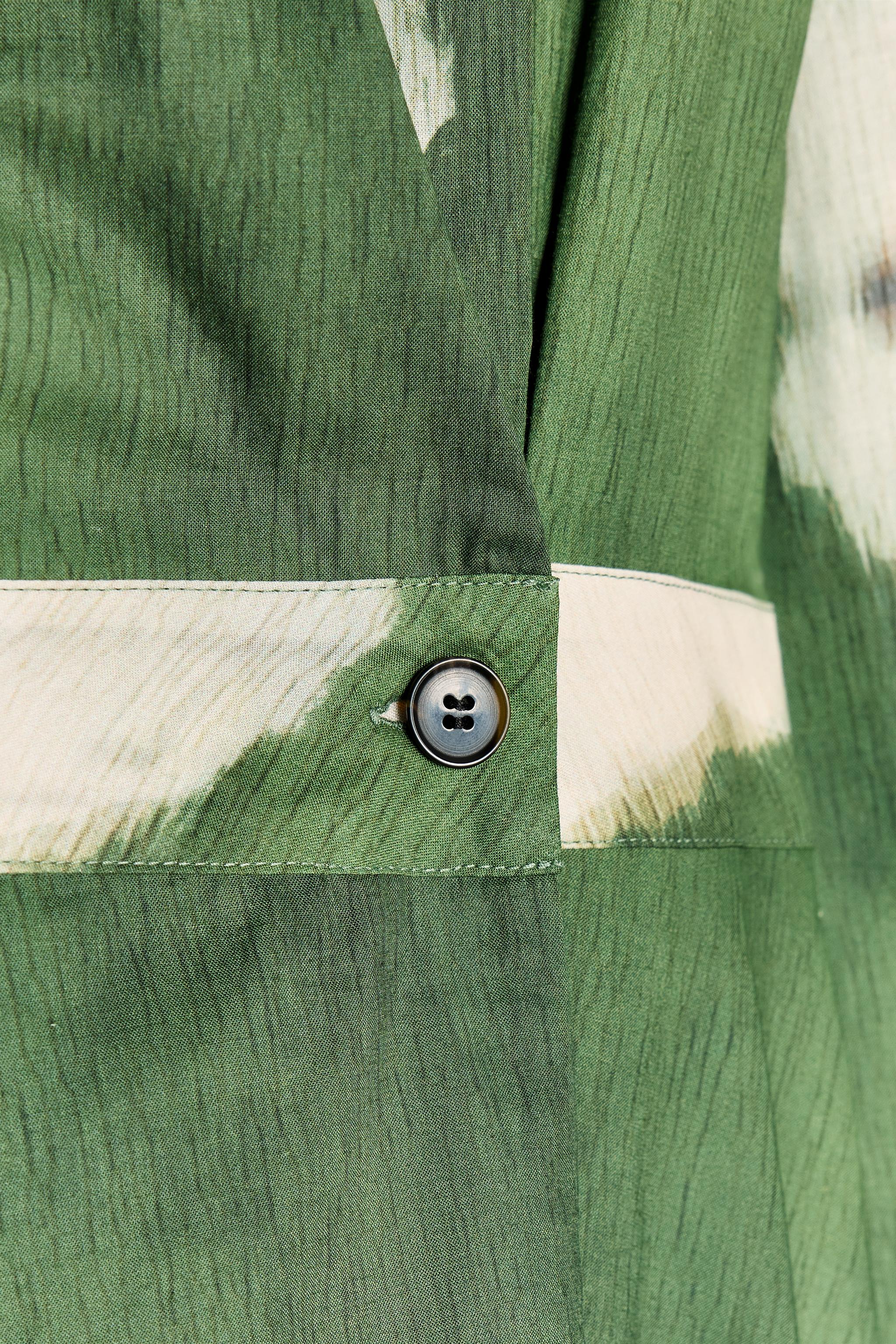 ZW COLLECTION PRINTED SHIRT DRESS