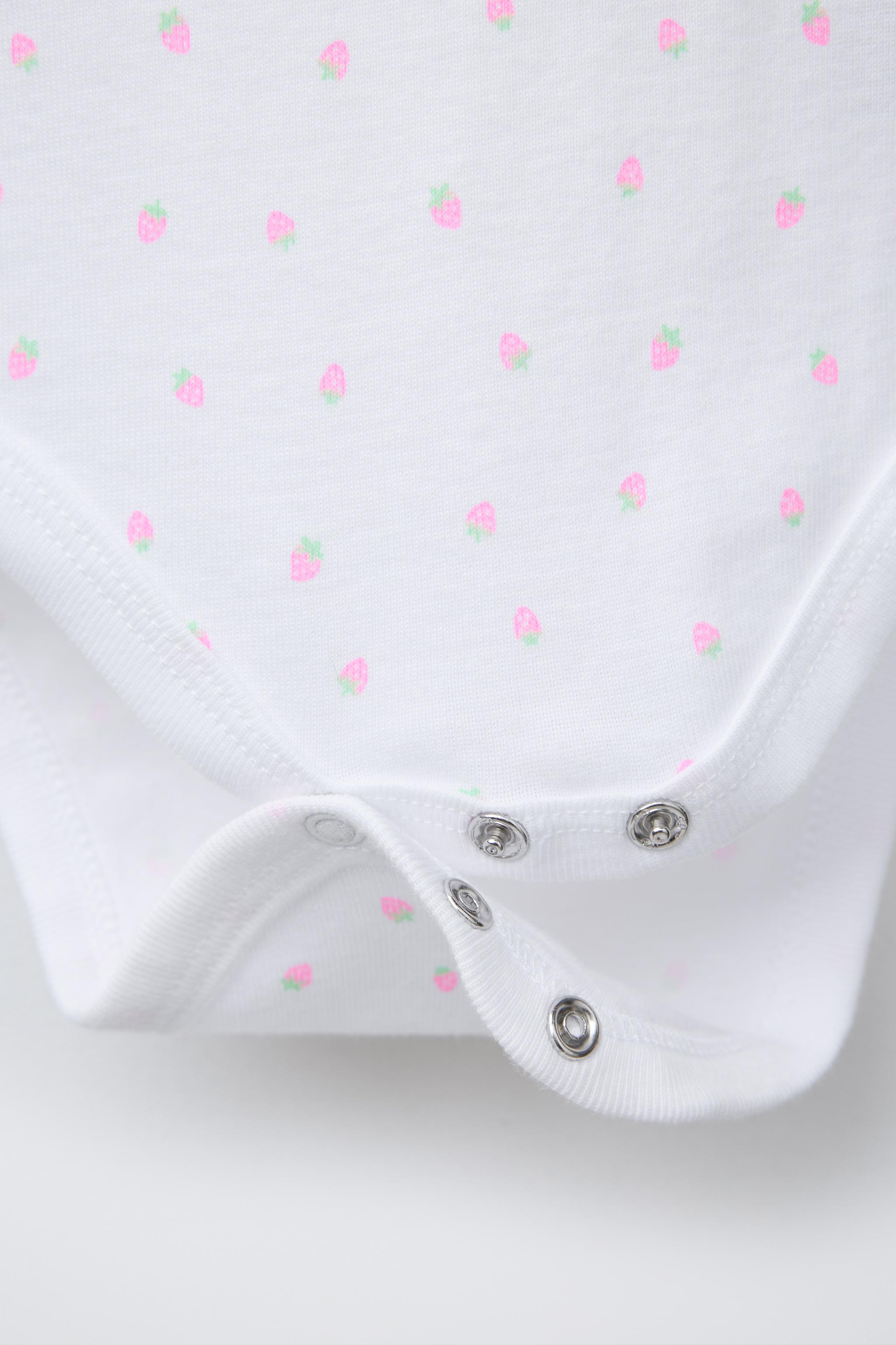 FIVE-PACK OF STRAWBERRY BODYSUITS