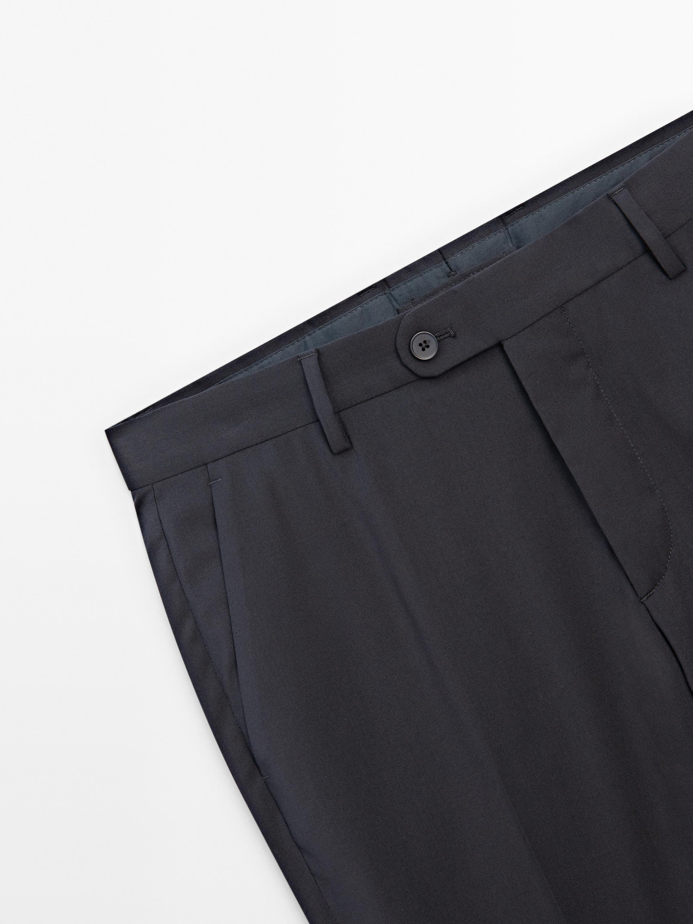 100% wool suit trousers