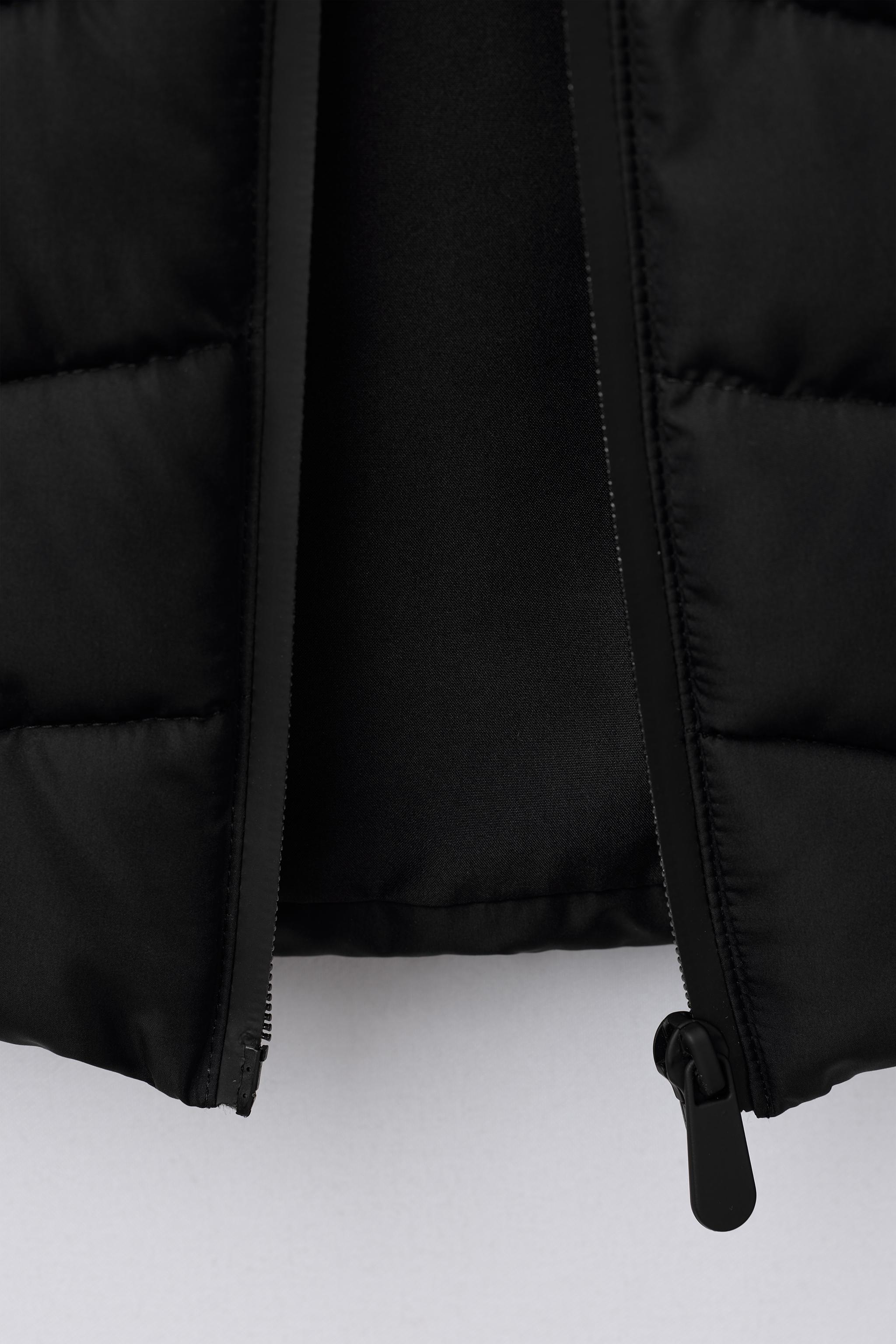 NEOPRENE EFFECT SLEEVE PADDED JACKET