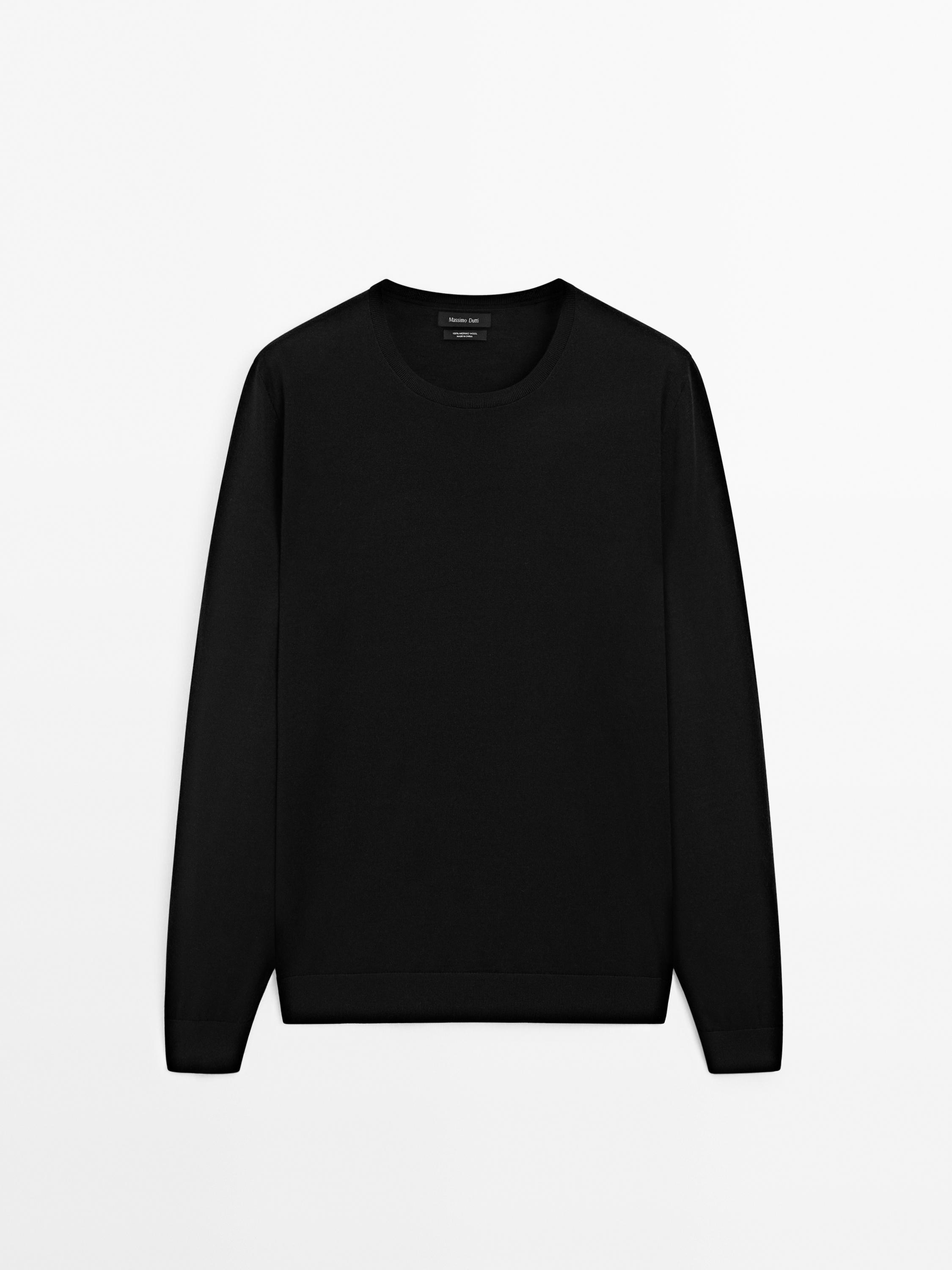 100% merino wool knit sweater