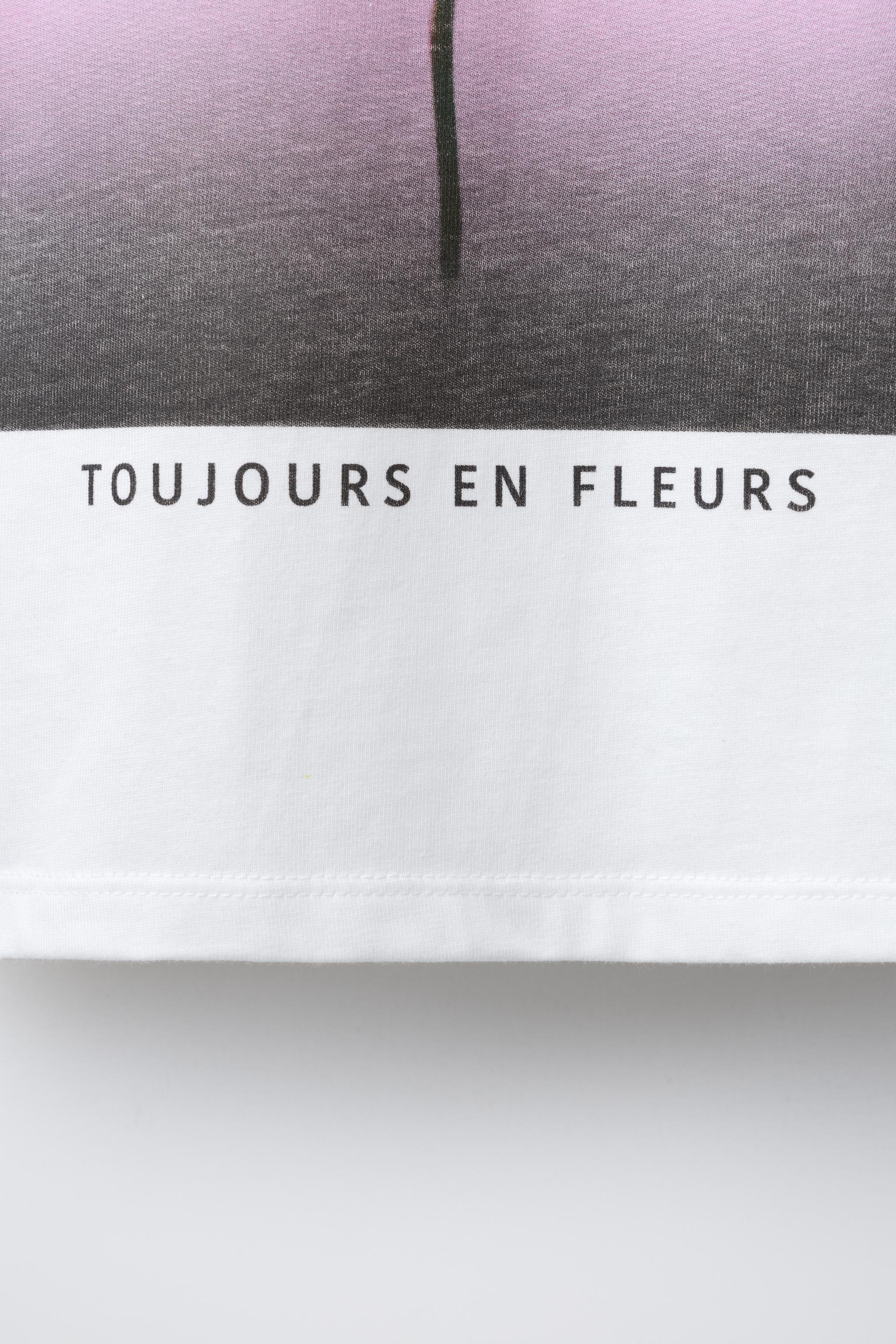 FLORAL PHOTOGRAPH T-SHIRT