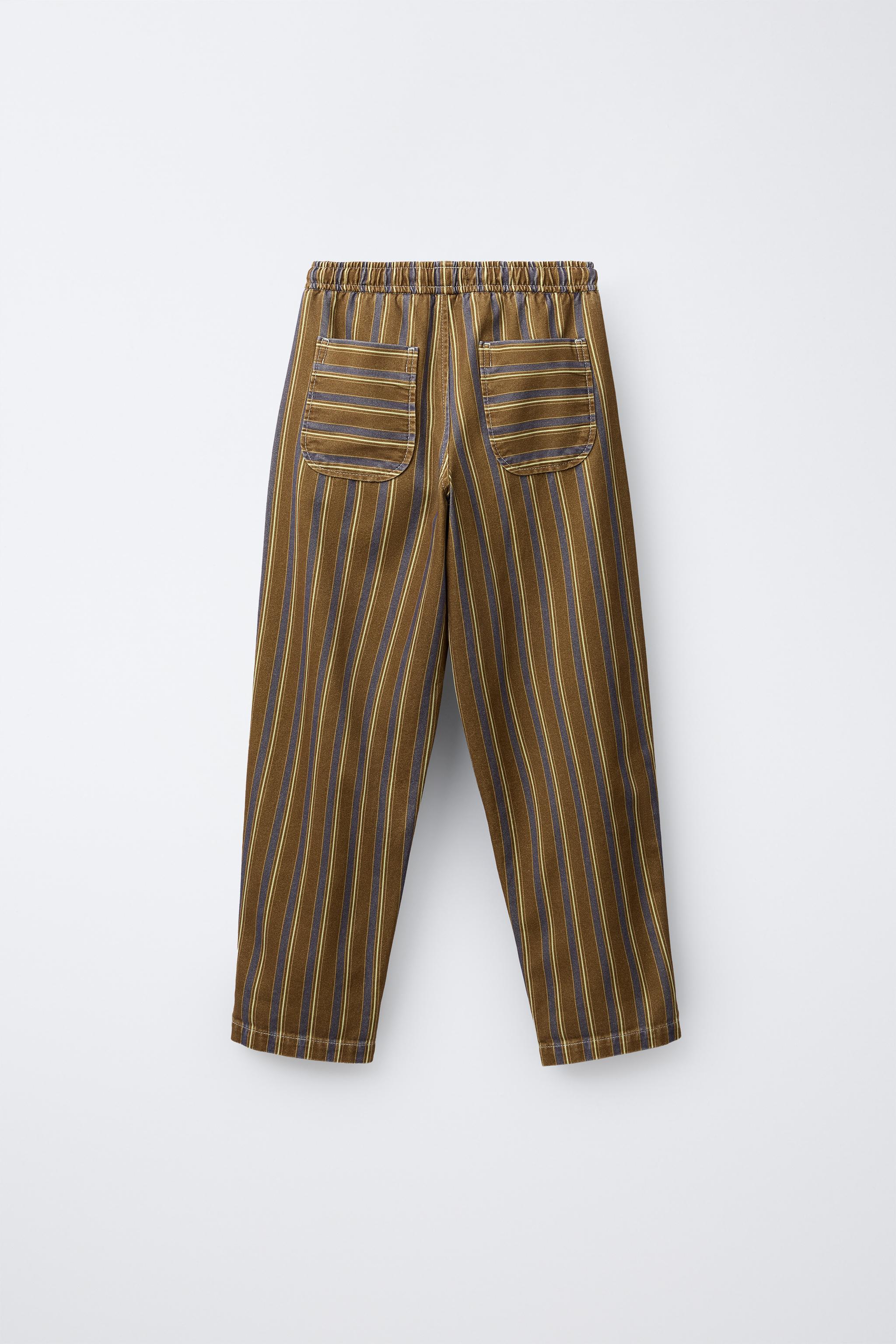 STRIPED PRINT PANTS