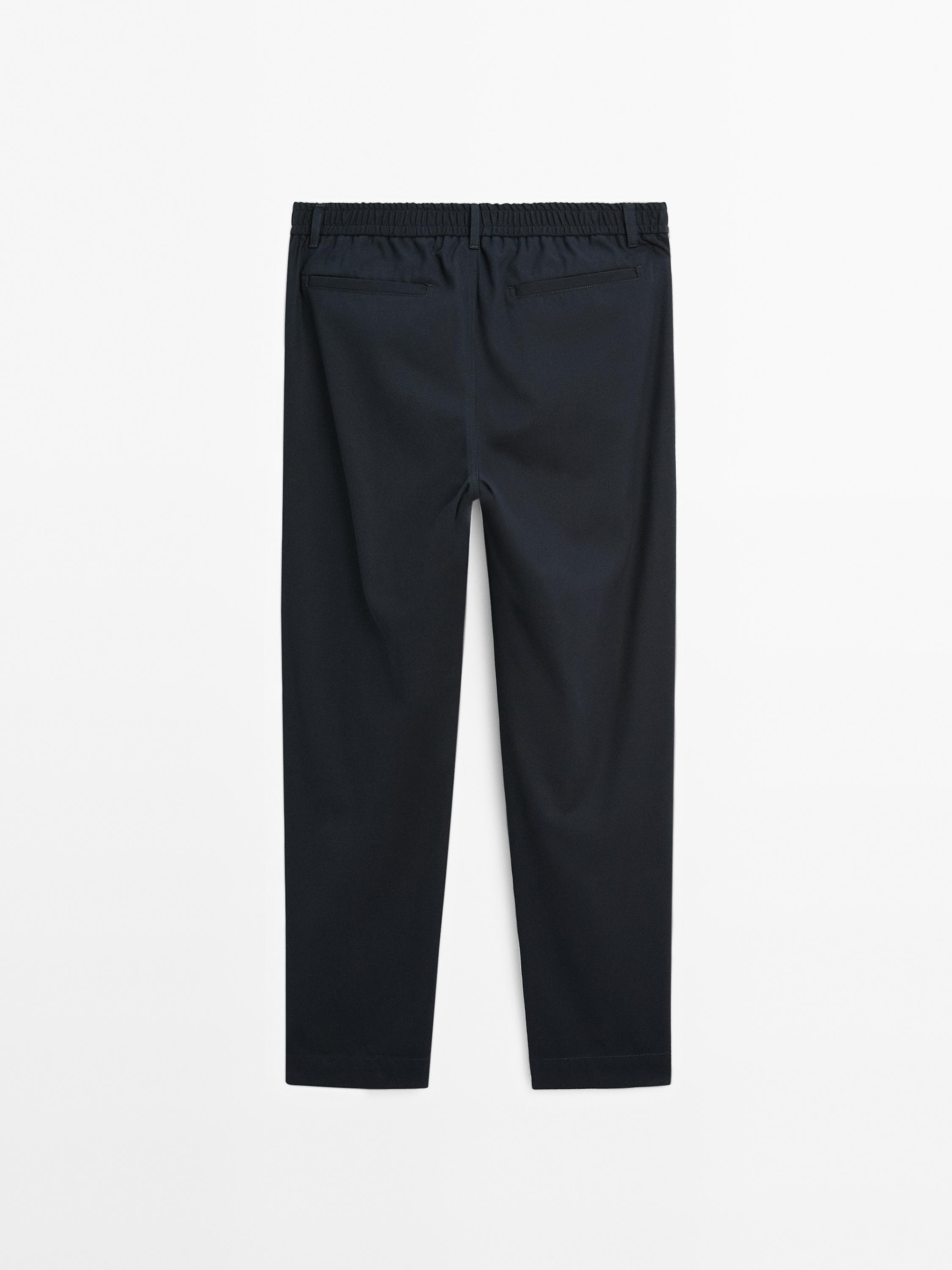100% cotton jogger fit trousers