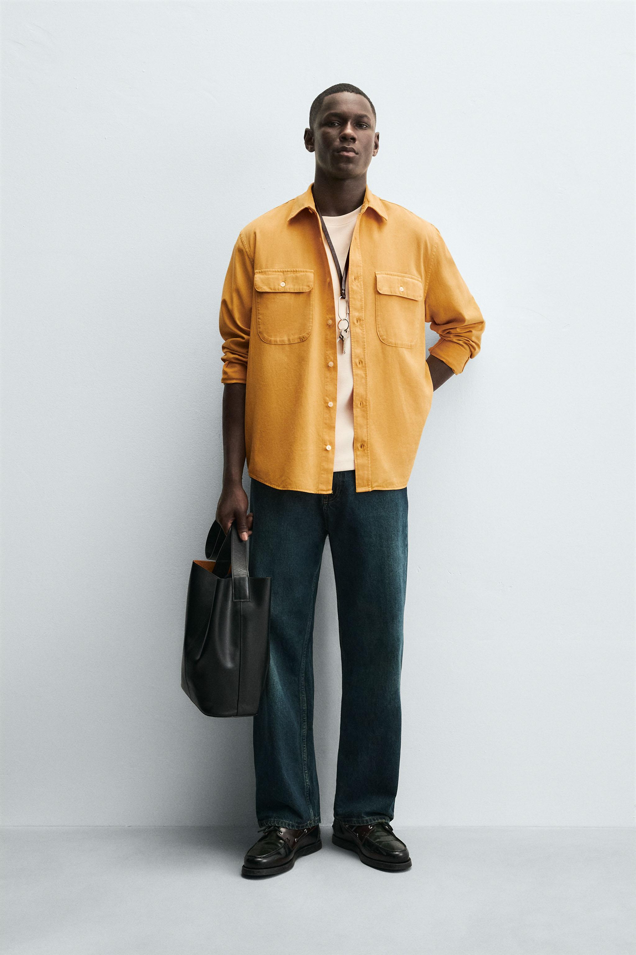 LYOCELL - COTTON SHIRT WITH POCKETS