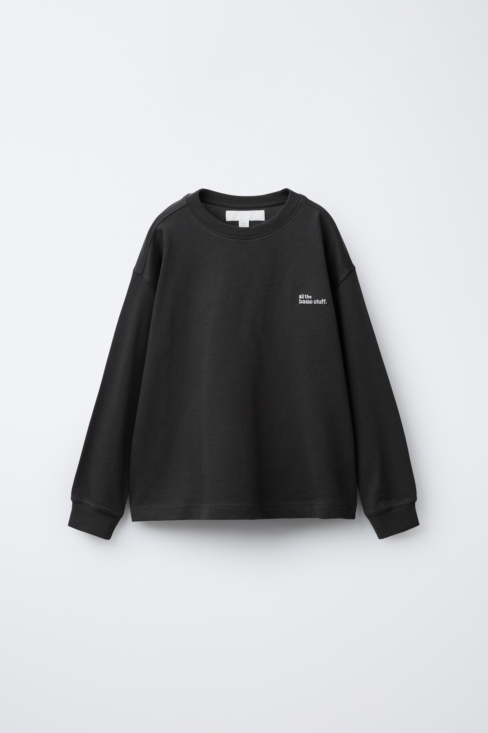 HEAVY WEIGHT EMBROIDERED TEXT T-SHIRT