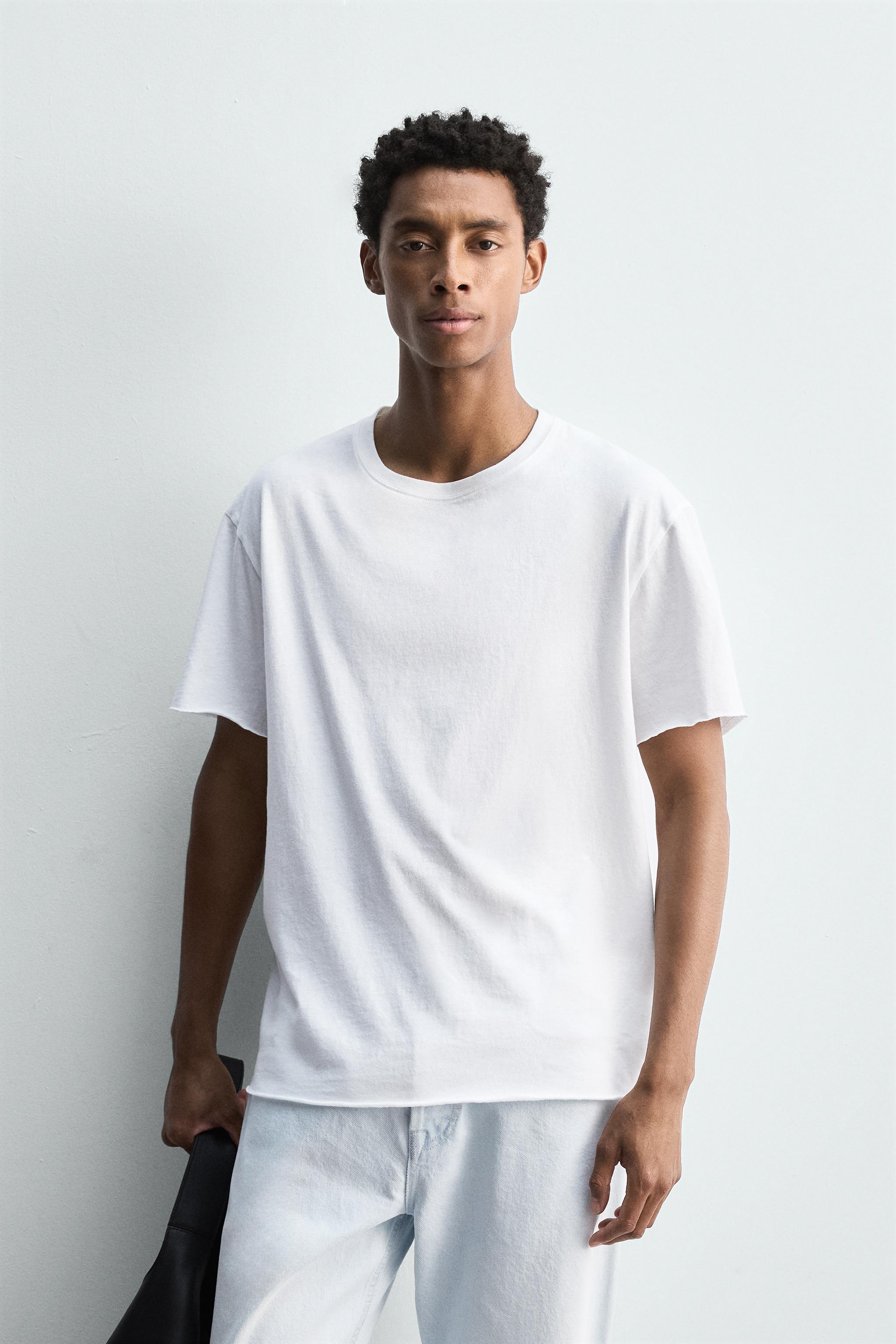 LIGHTWEIGHT T-SHIRT WITH IRREGULAR FINISH