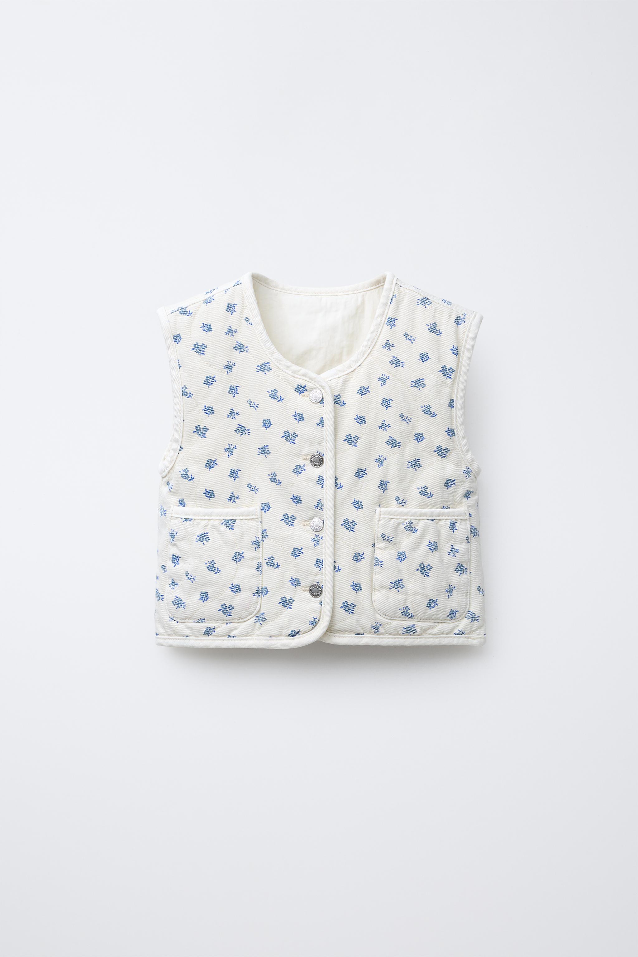 FLORAL TWILL VEST