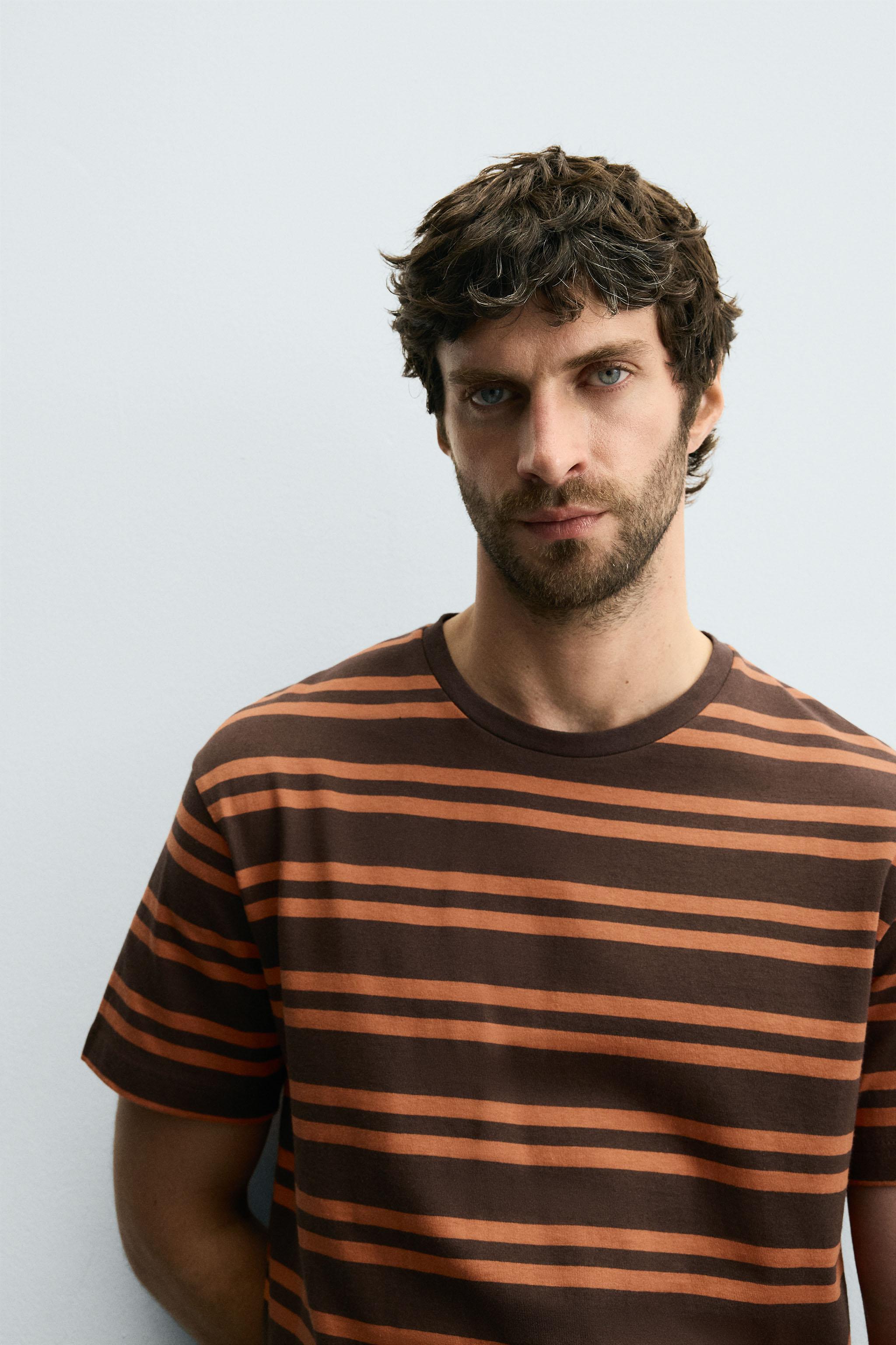 STRIPED JACQUARD T-SHIRT