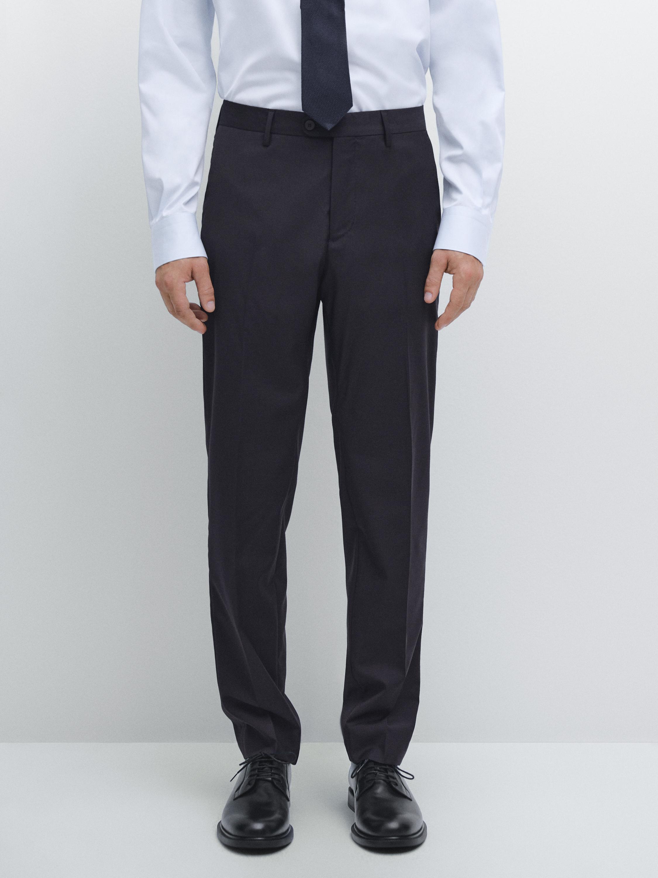 100% wool suit trousers