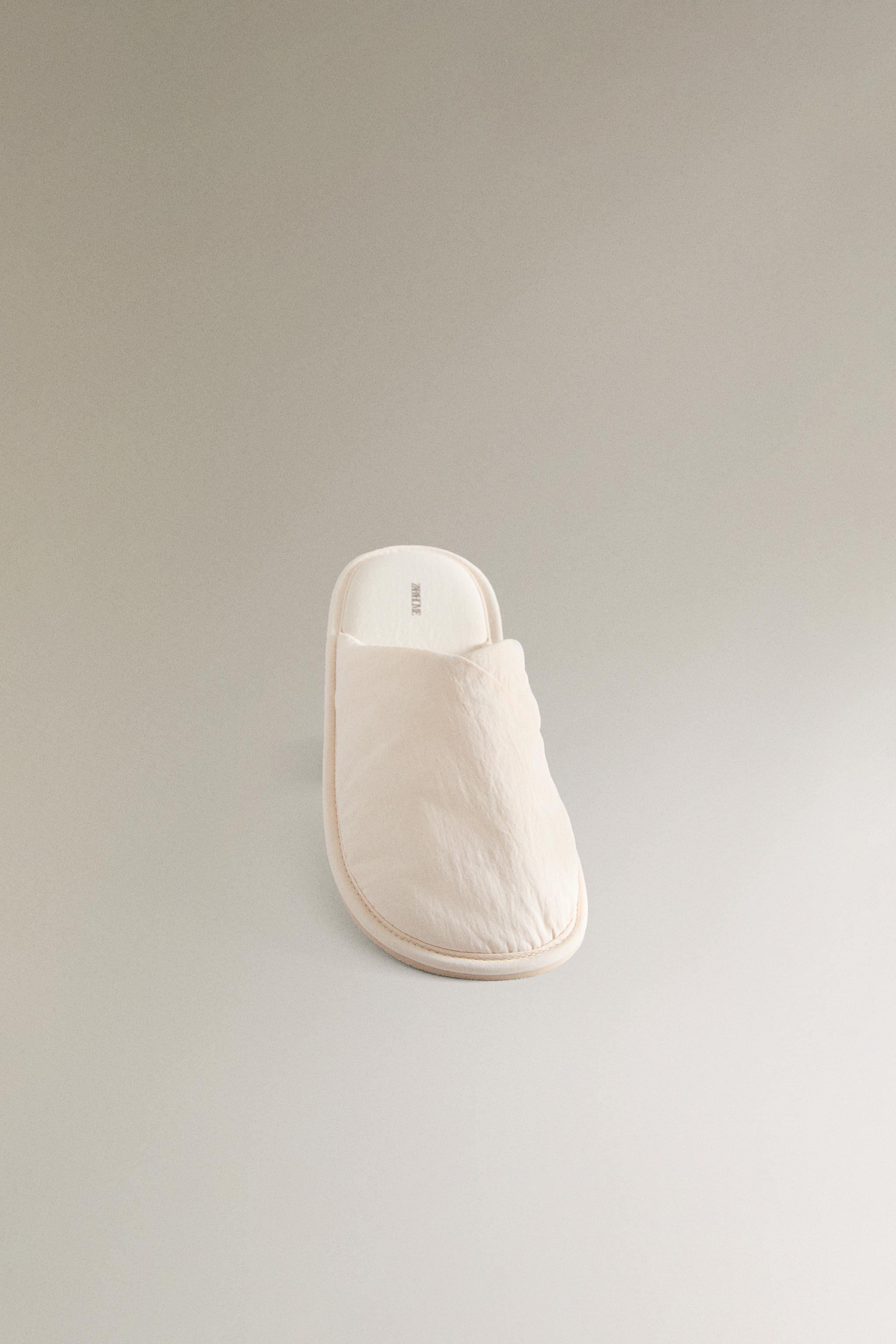 ASYMMETRIC TECHNICAL FABRIC SLIPPERS