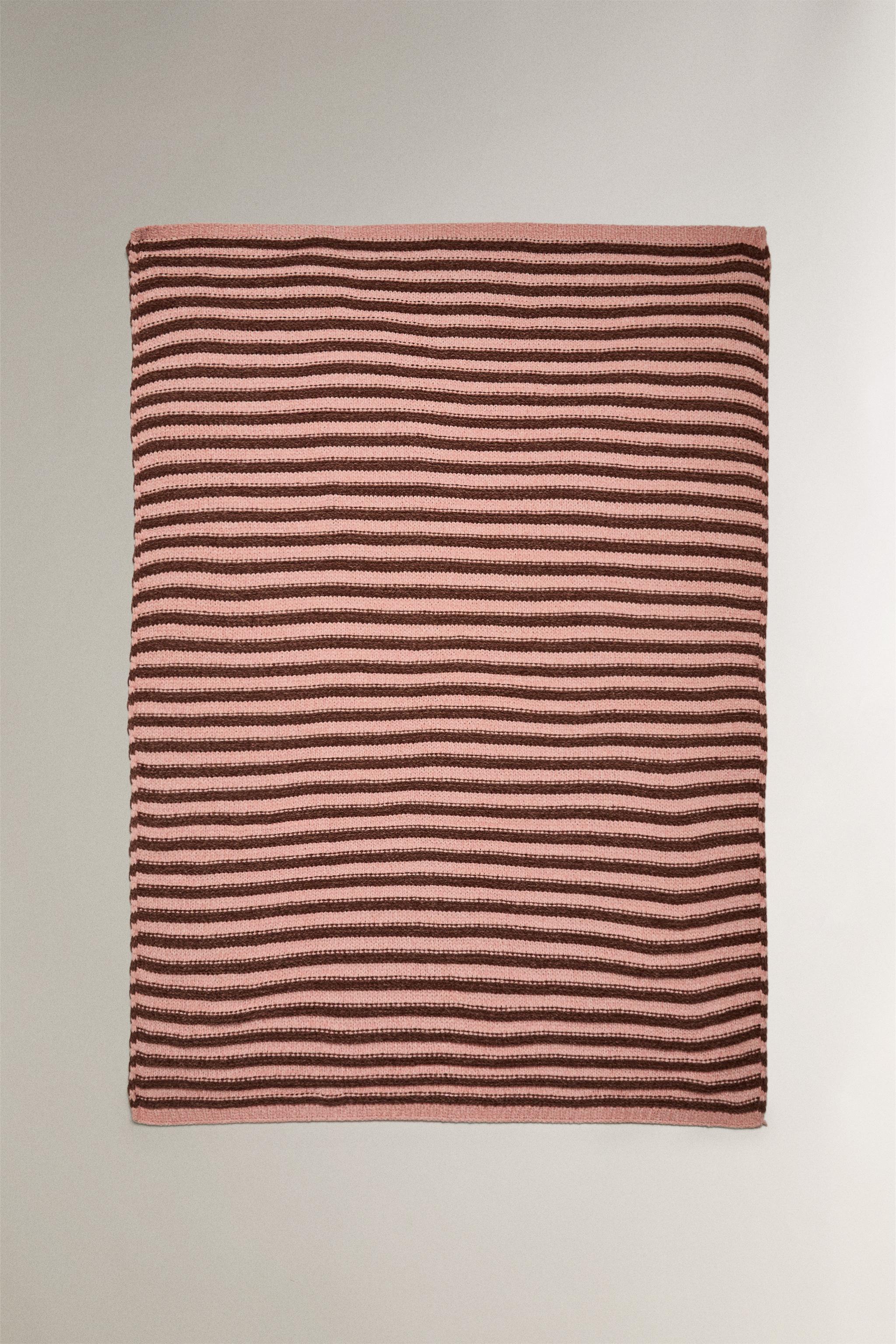 CHILDREN'S STRIPED CHENILLE BLANKET