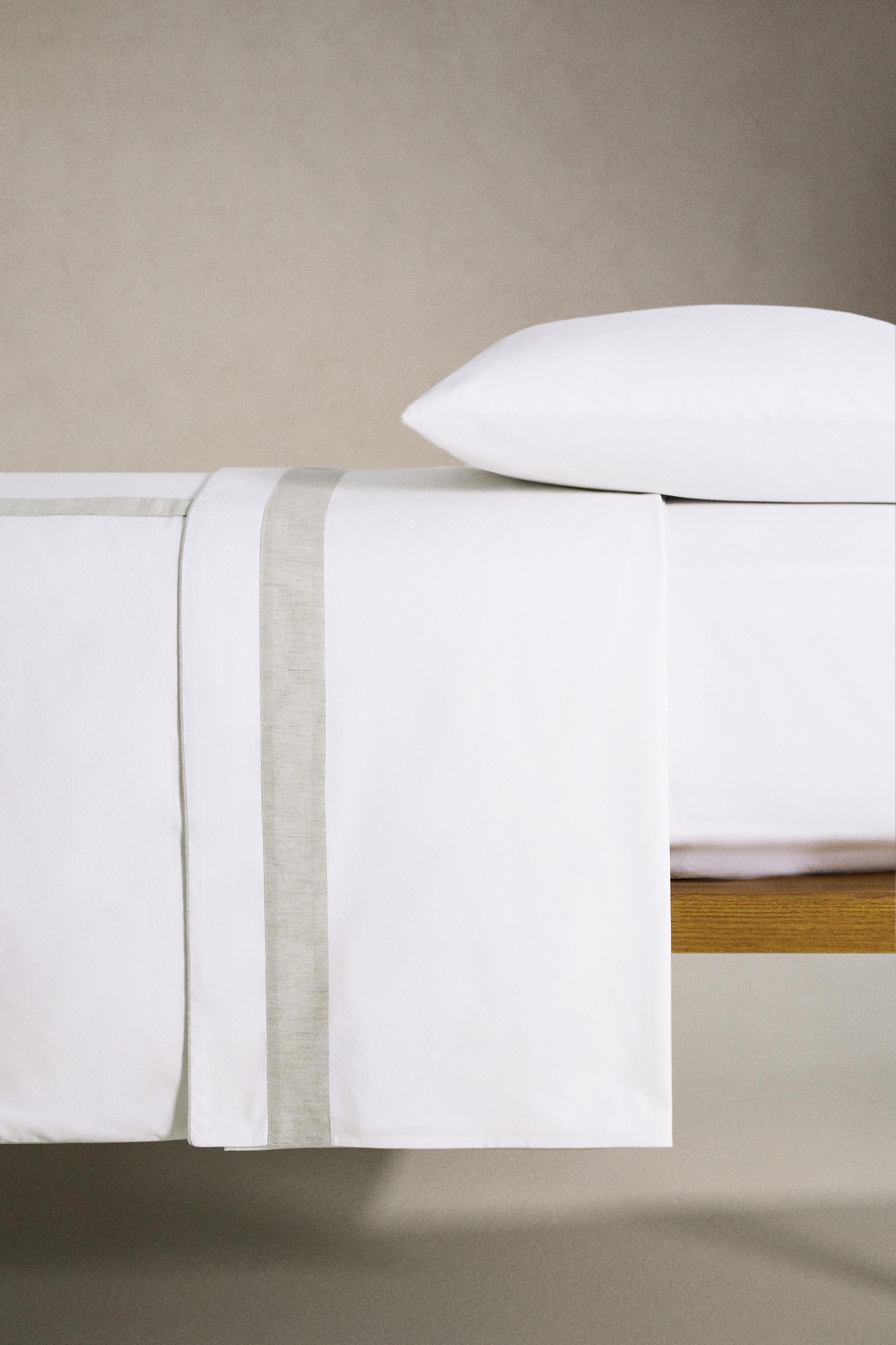 COTTON DUVET COVER WITH BORDER