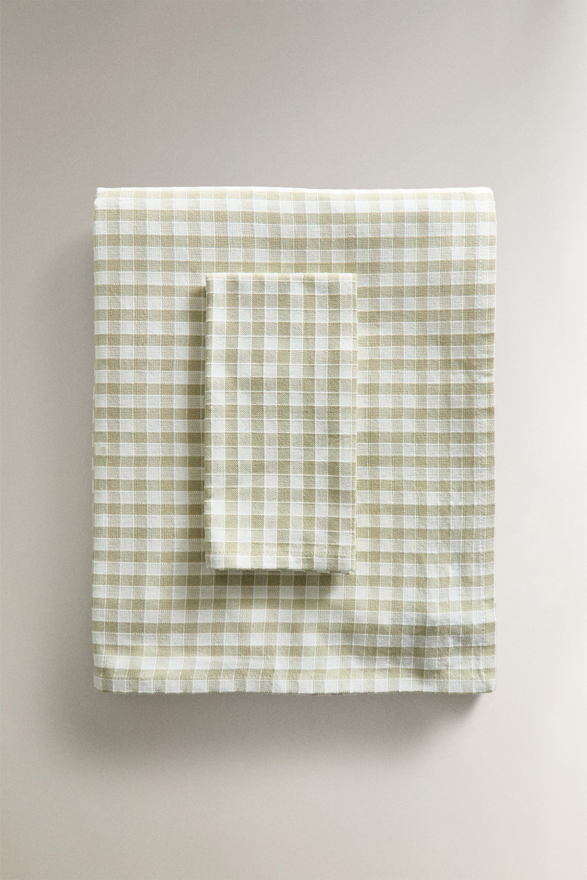 GINGHAM COTTON TABLECLOTH