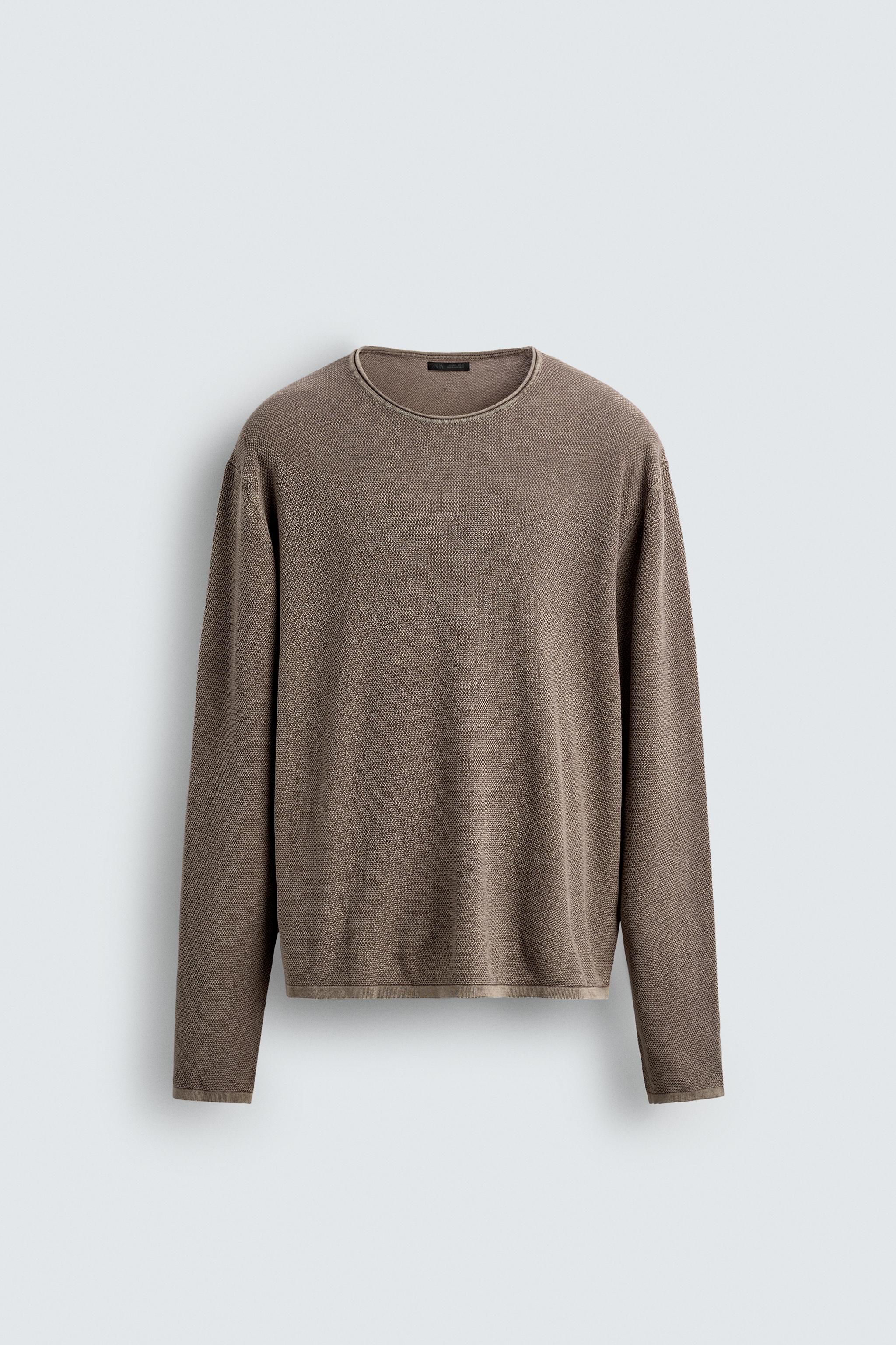 WASHED TEXTURED SWEATER
