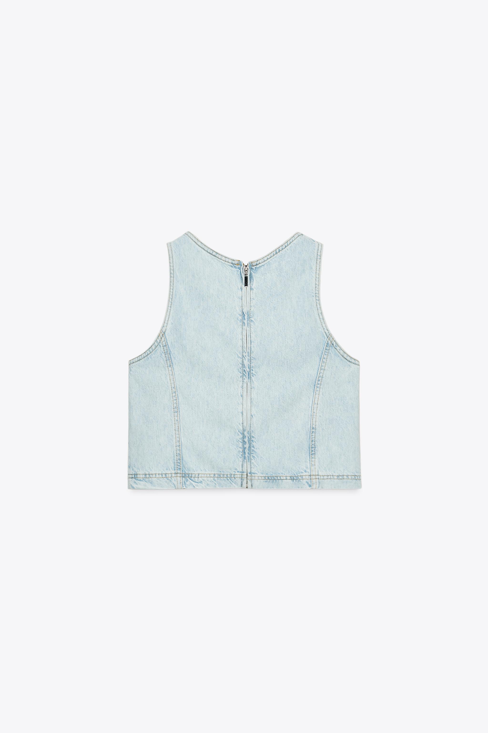 Z1975 SHORT DENIM TOP