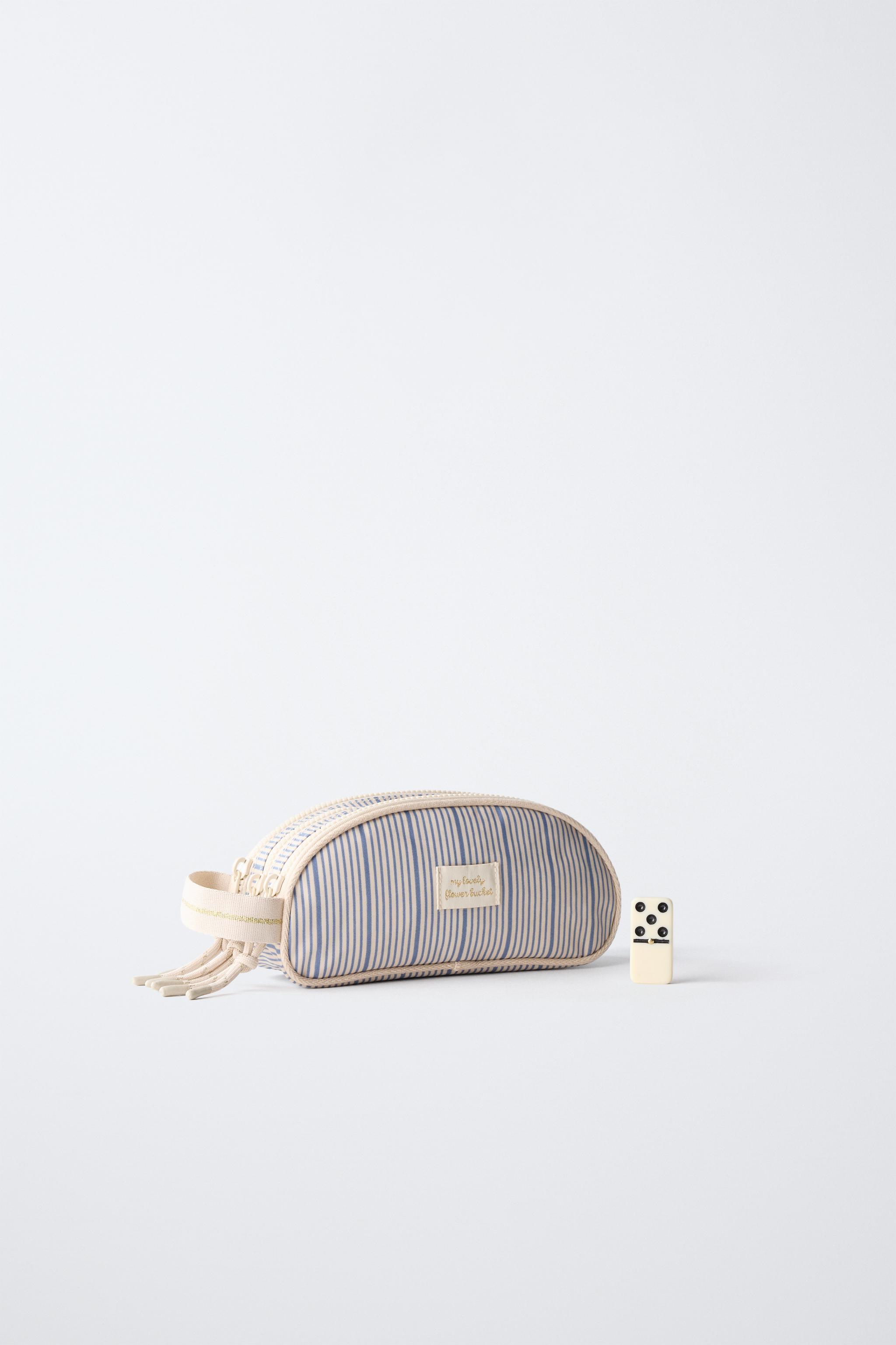 STRIPED SCHOOL PENCIL CASE