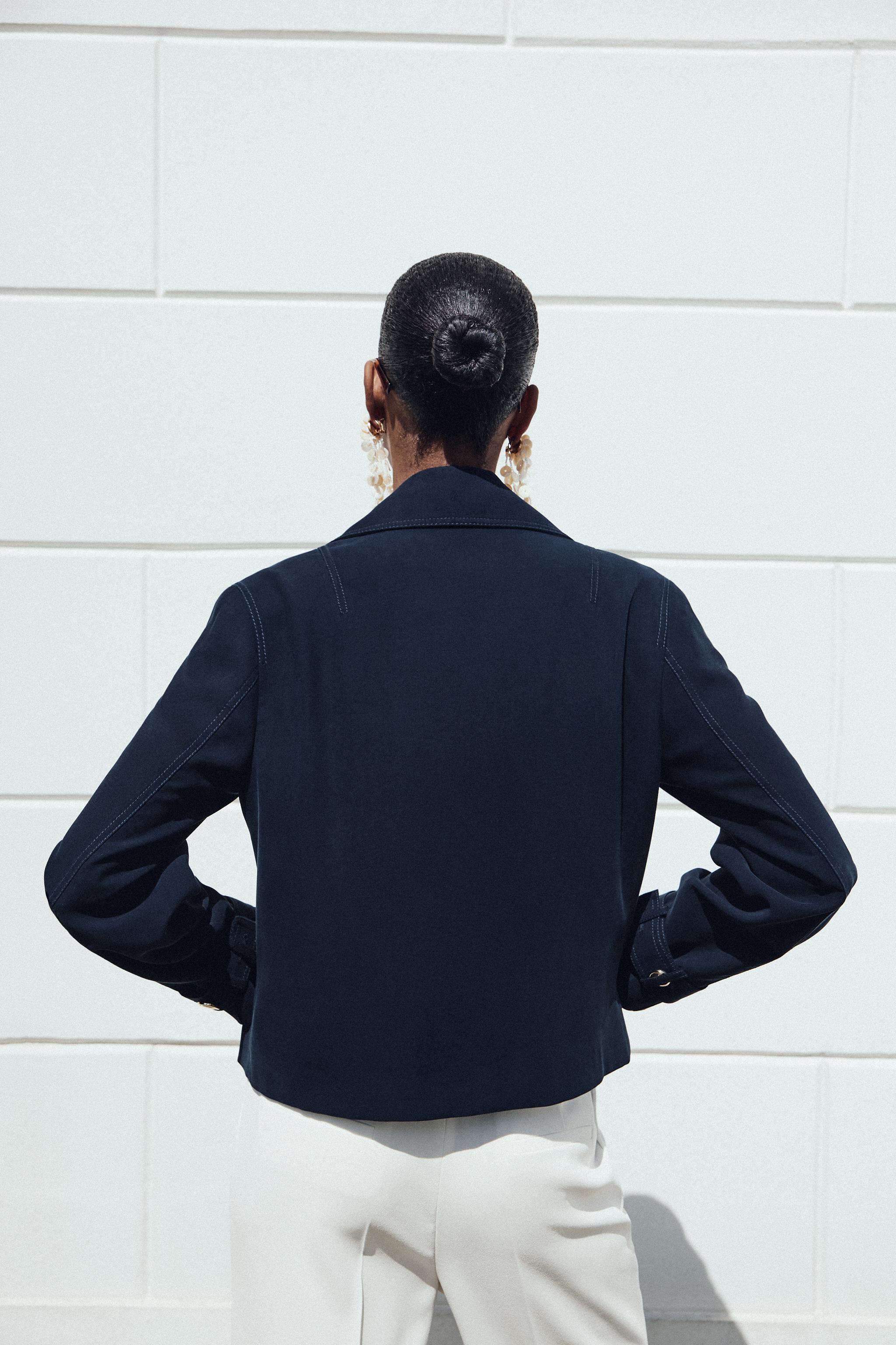 CROPPED DOUBLE-BREASTED JACKET