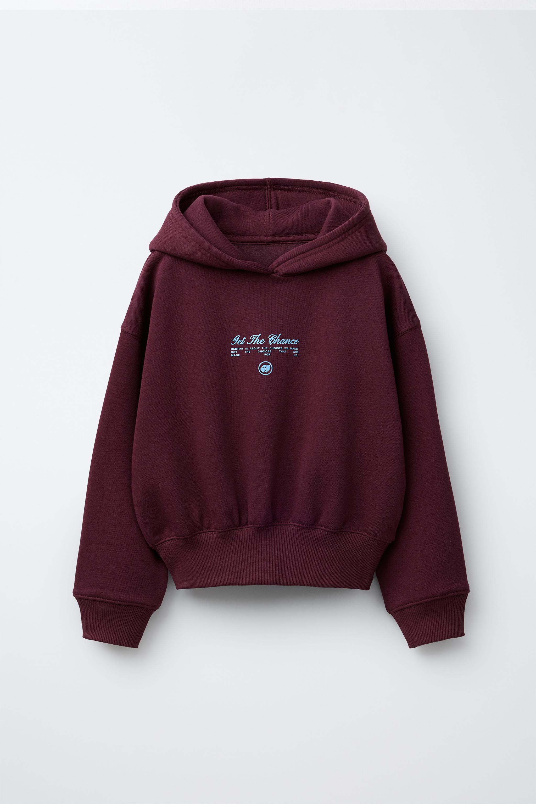 TEXT HOODIE SWEATSHIRT