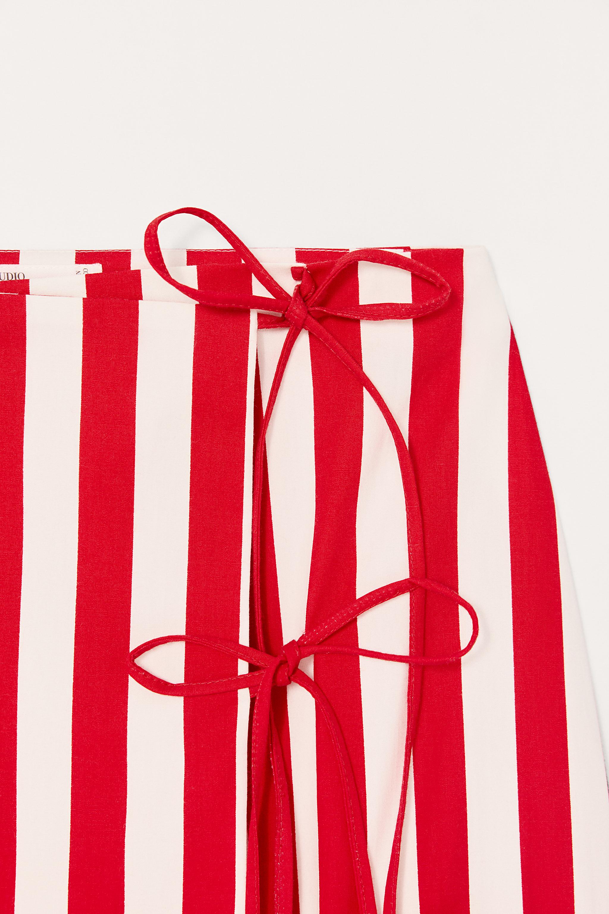 LIMITED EDITION STRIPED MIDI SKIRT