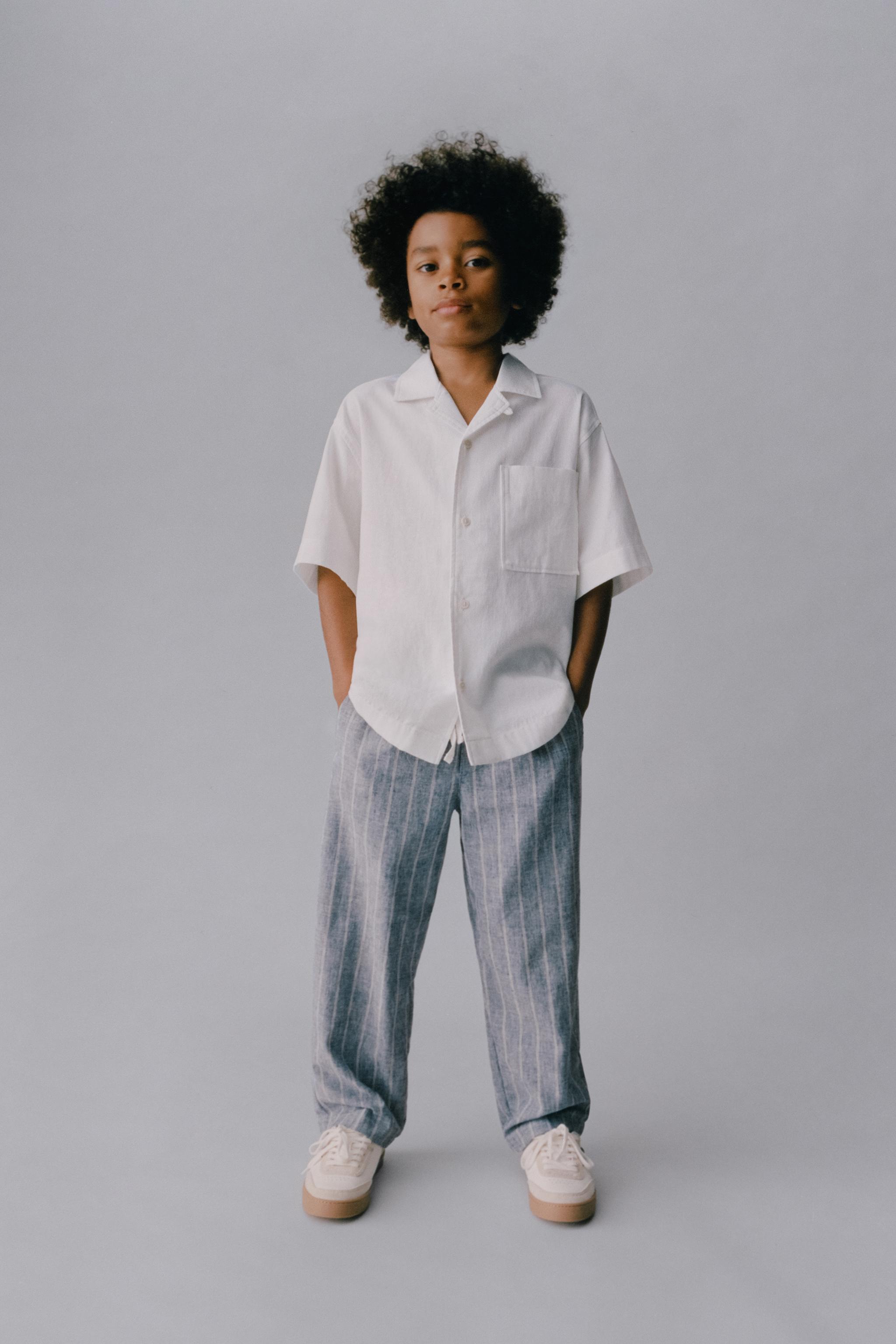 COTTON LINEN BLEND SHIRT