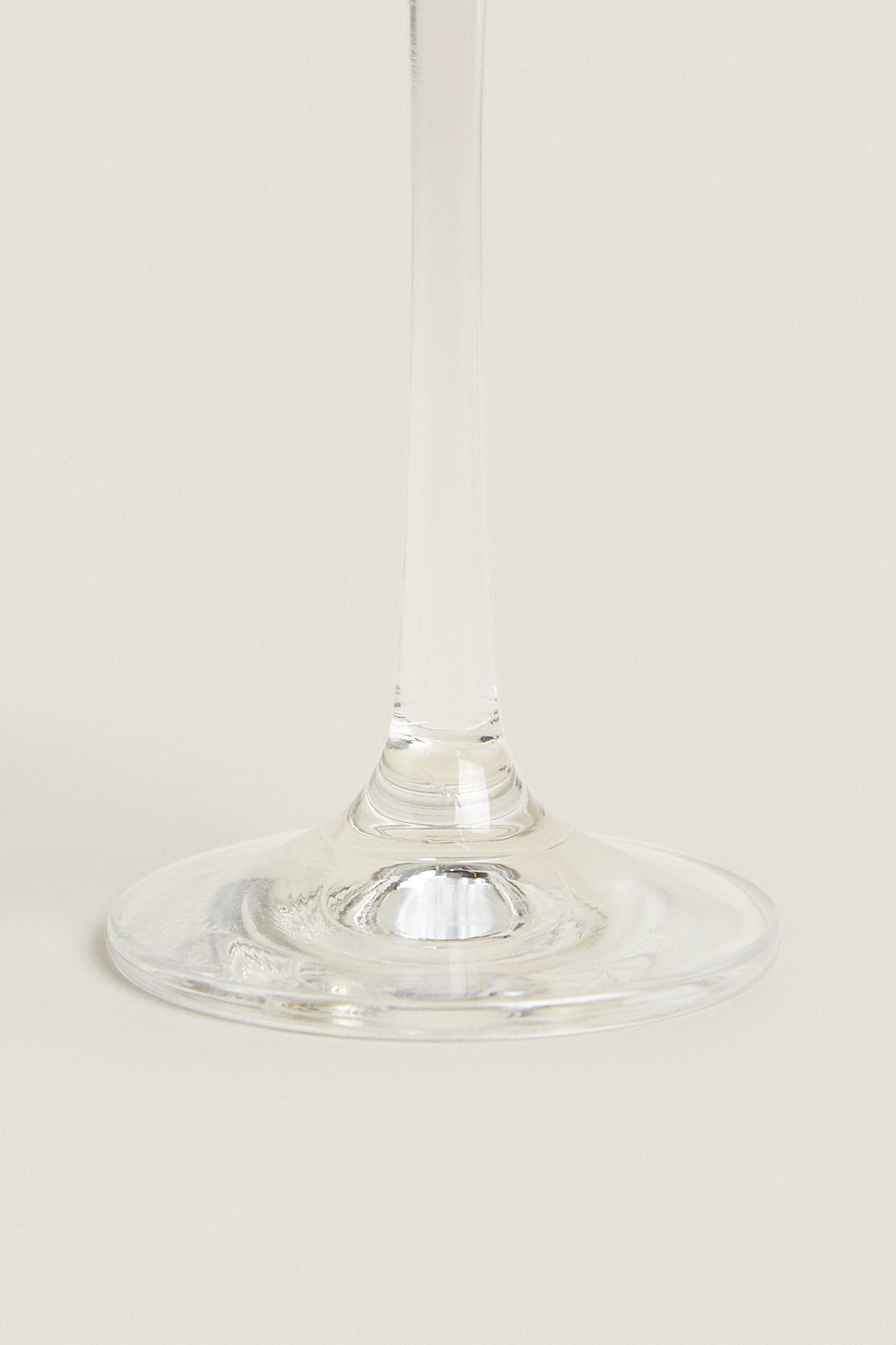 PLAIN BOHEMIA CRYSTAL FLUTE GLASS