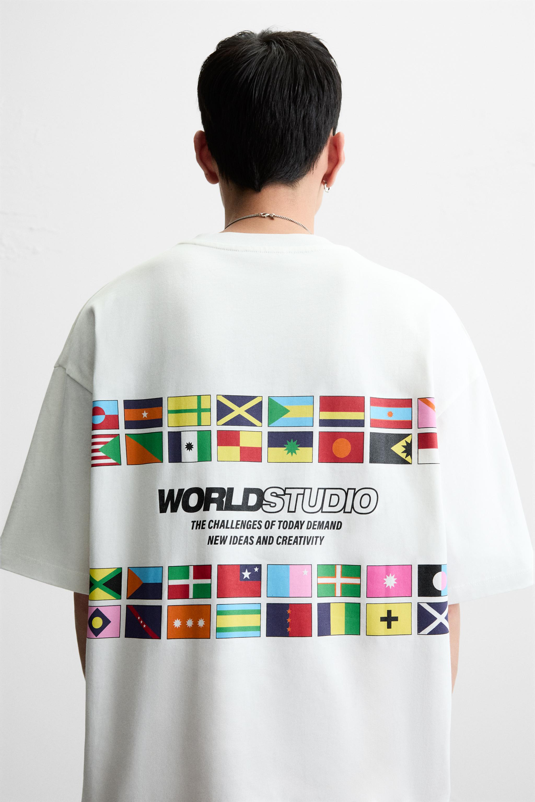 FLAGS PRINTED T-SHIRT