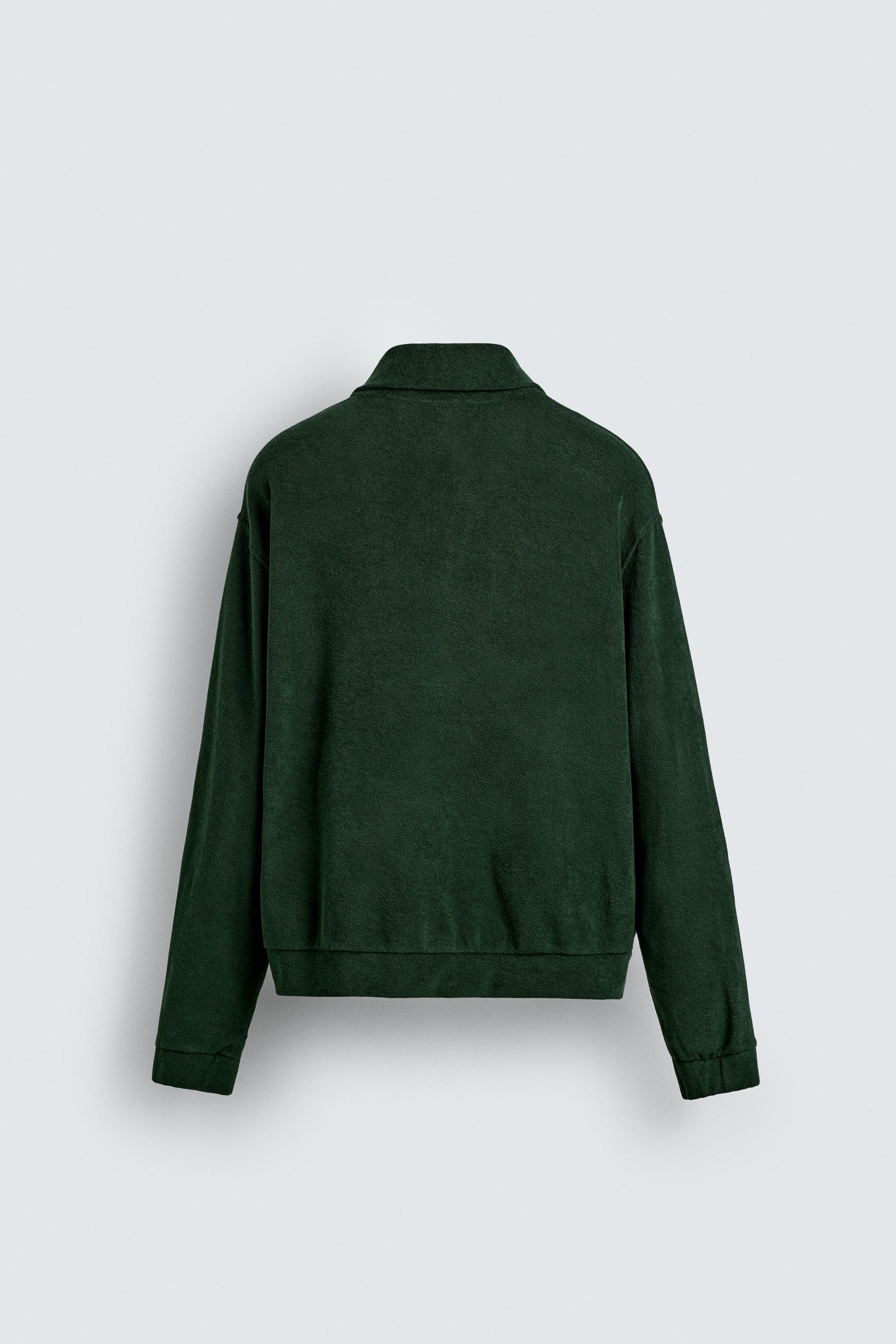 TOWEL ZIP-UP SWEATSHIRT