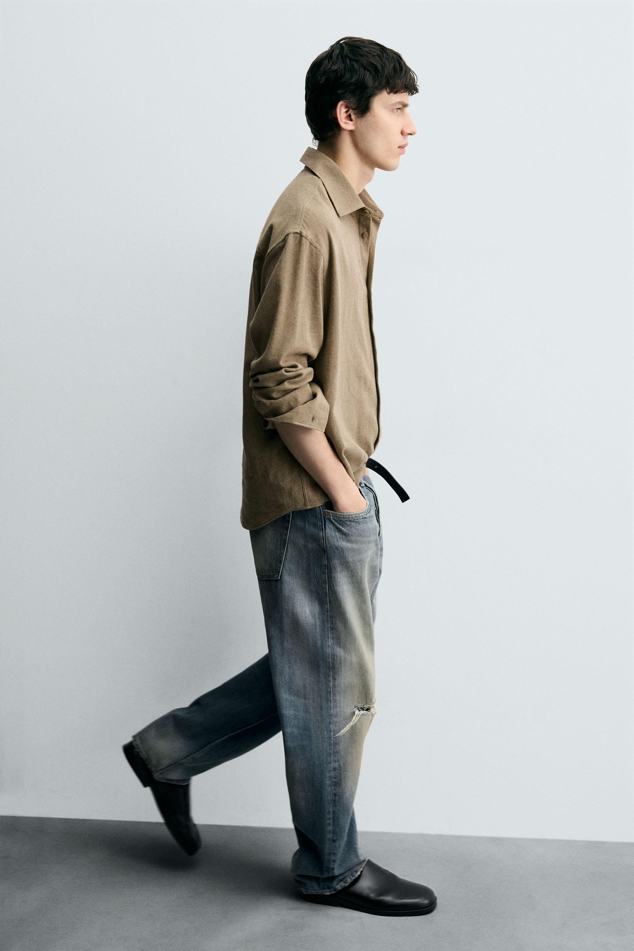 RIPPED REGULAR STRAIGHT FIT JEANS