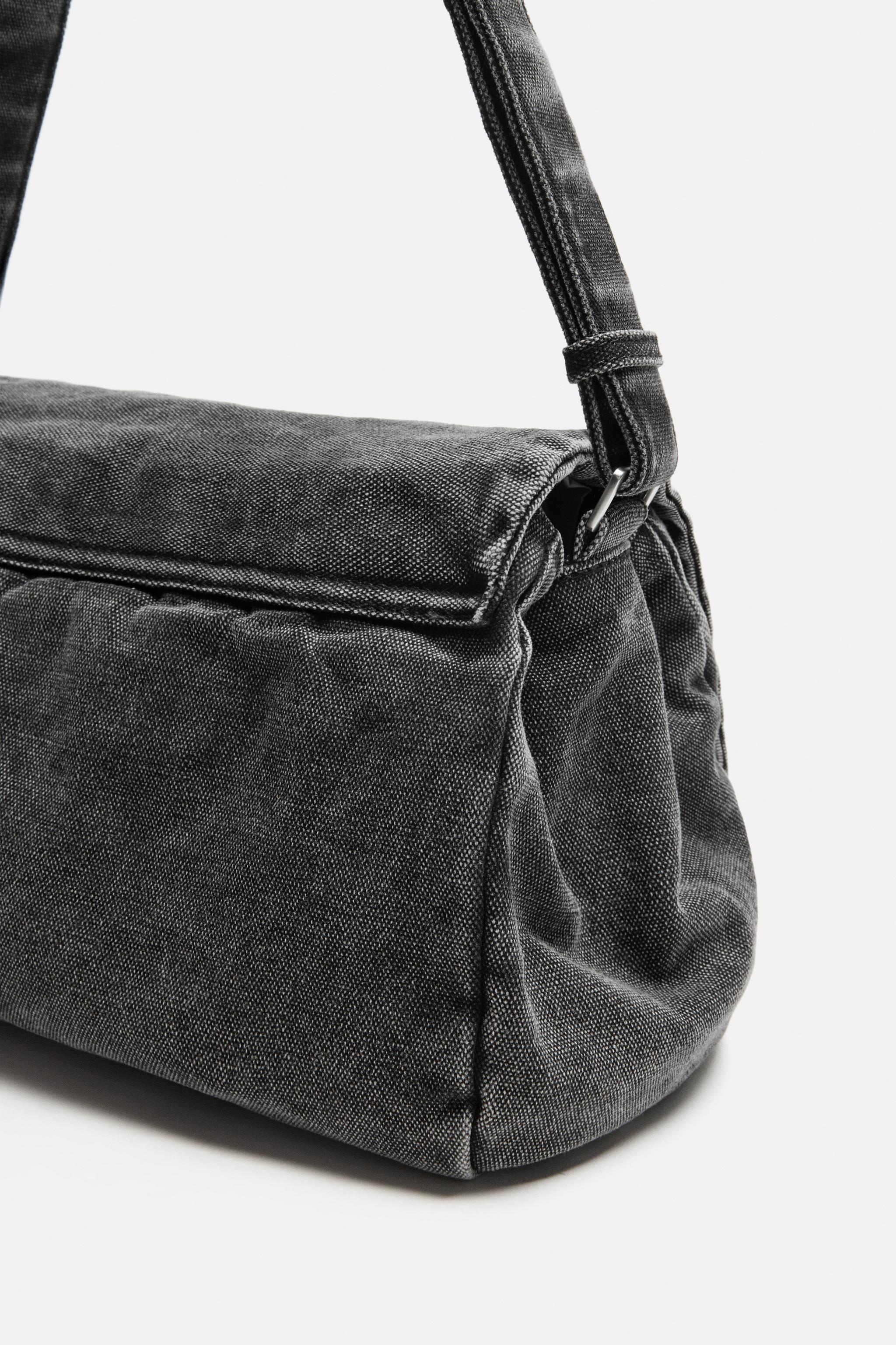 WASHED DENIM CROSSBODY BAG